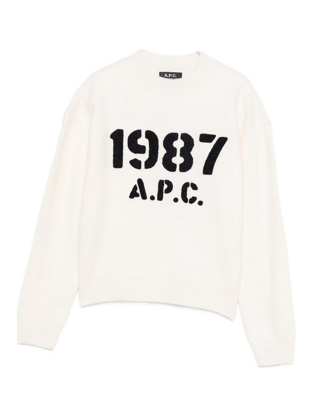 1987 Logo Sweater WVBDKF23462AADECRU (A.P.C. / ニット・セーター・カーディガン ) | A.P.C. (アーペーセー)