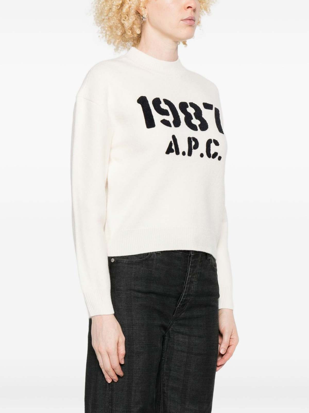1987 Logo Sweater WVBDKF23462AADECRU (A.P.C. / ニット・セーター・カーディガン ) | A.P.C. (アーペーセー)(2)