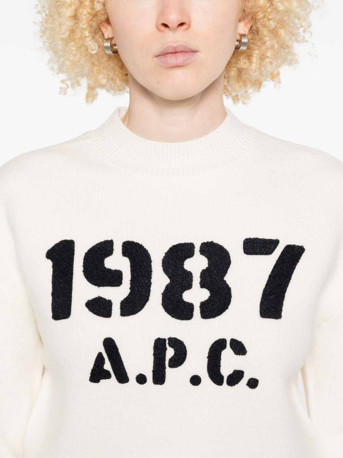 1987 Logo Sweater WVBDKF23462AADECRU (A.P.C. / ニット・セーター・カーディガン ) | A.P.C. (アーペーセー)(4)