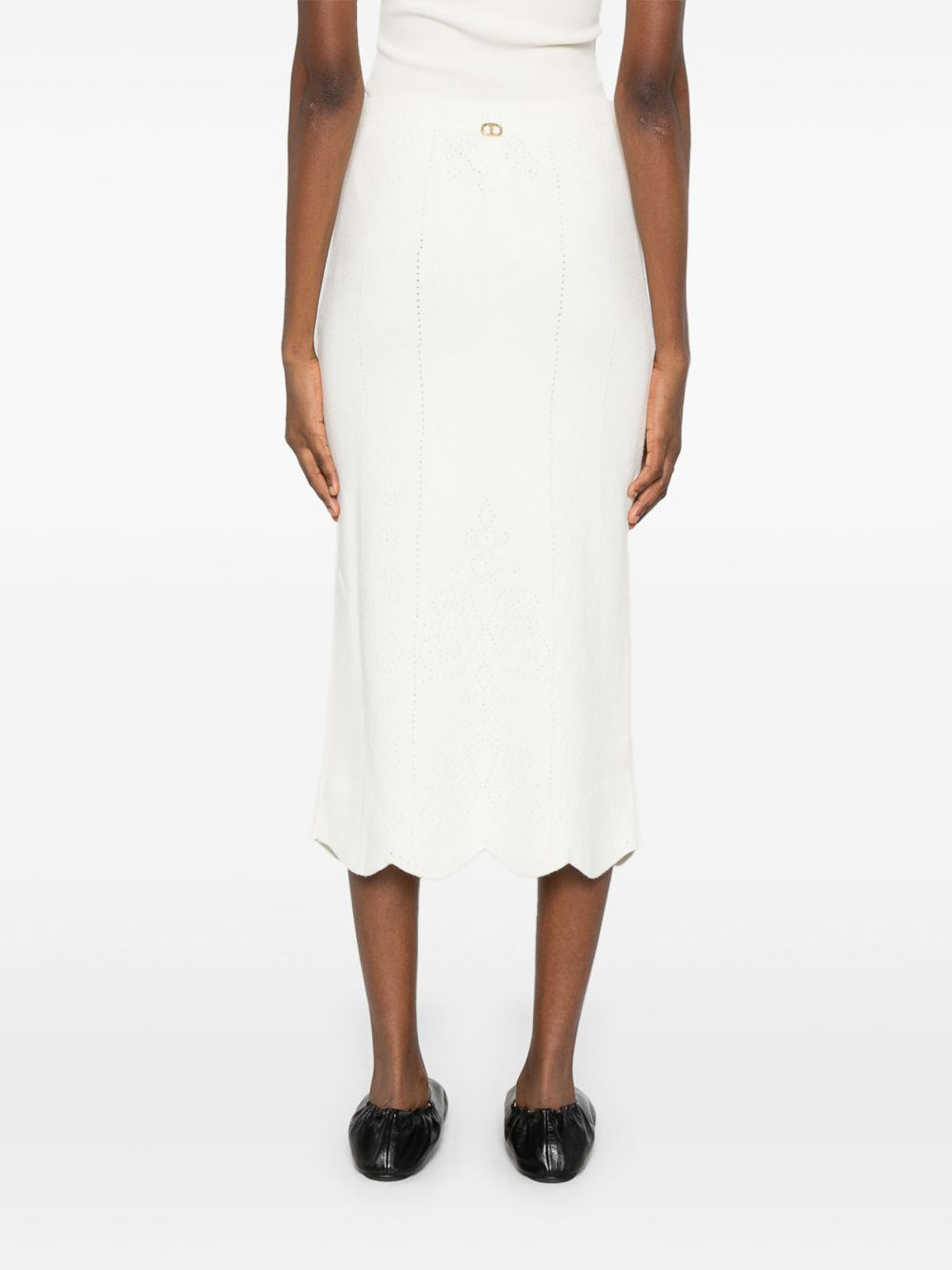 Pencil Skirt With Scalloped Hem 252TT321500282 (TWINSET / スカート ) | TWINSET (ツインセット)(3)