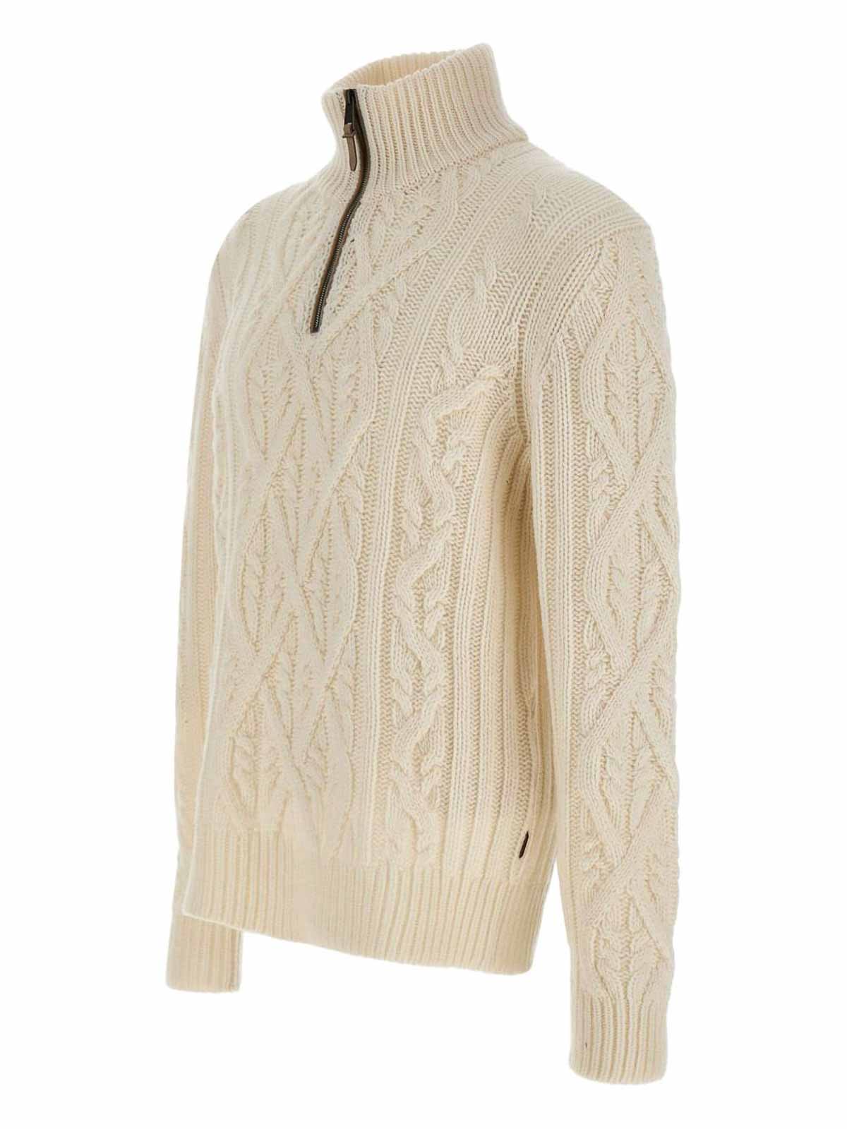 L-Harpreno Sweater With Half Zip 50557441118OPENWHITE (HUGO BOSS / ニット・セーター・カーディガン ) | HUGO BOSS (ヒューゴボス)(4)