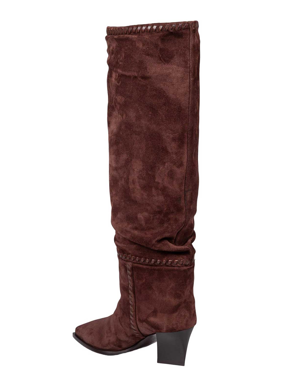 Hart Stitch Knee Boot 60 In Chocolate Suede HARTSTITCHKB60HTW (JIMMY CHOO / ブーツ ) | JIMMY CHOO (ジミー チュウ)(3)