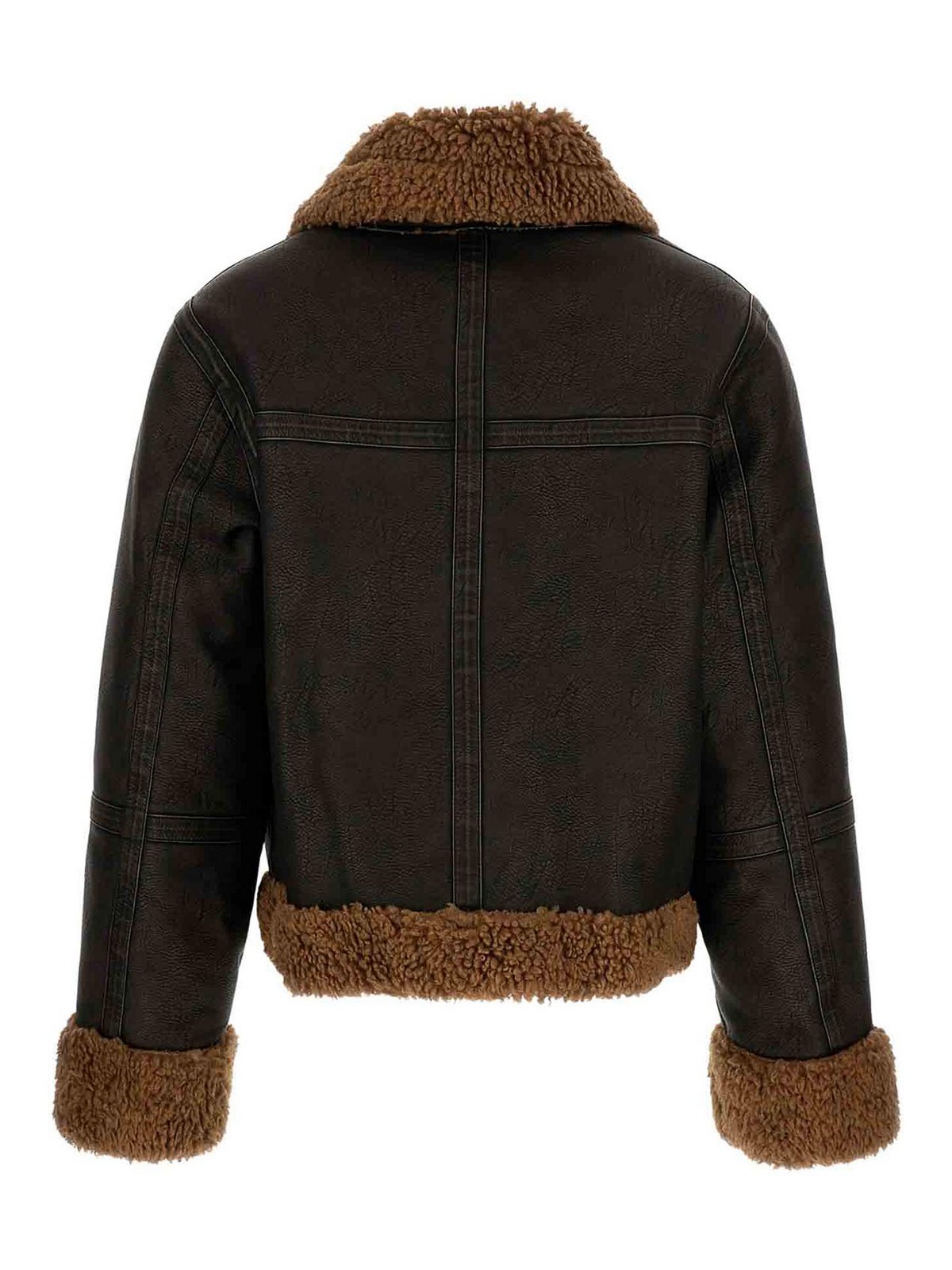 Faux fur jacket with shearling trim 610559E18 (STAND STUDIO / レザー&ファージャケット・コート ) | STAND STUDIO (スタンド スタジオ)(1)