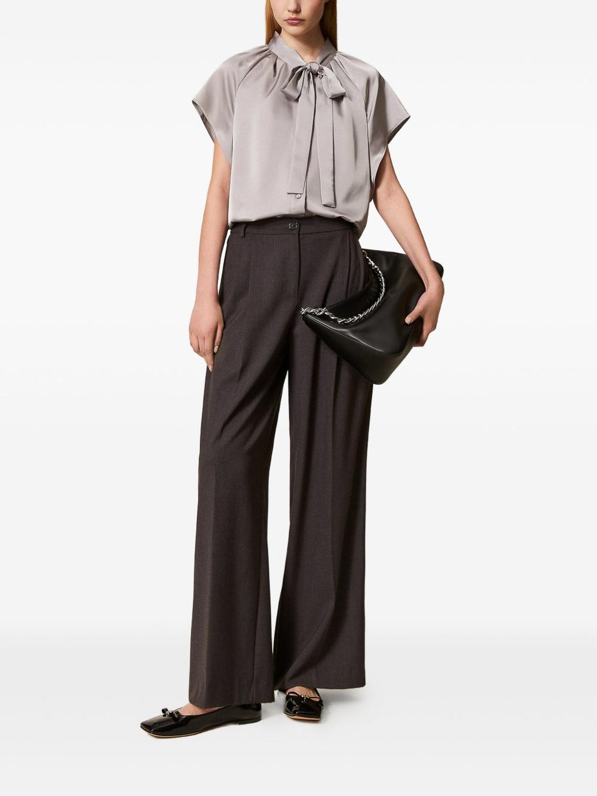 Palazzo Pants With Pleats 252TF204312840 (TWINSET / パンツ ) | TWINSET (ツインセット)(2)