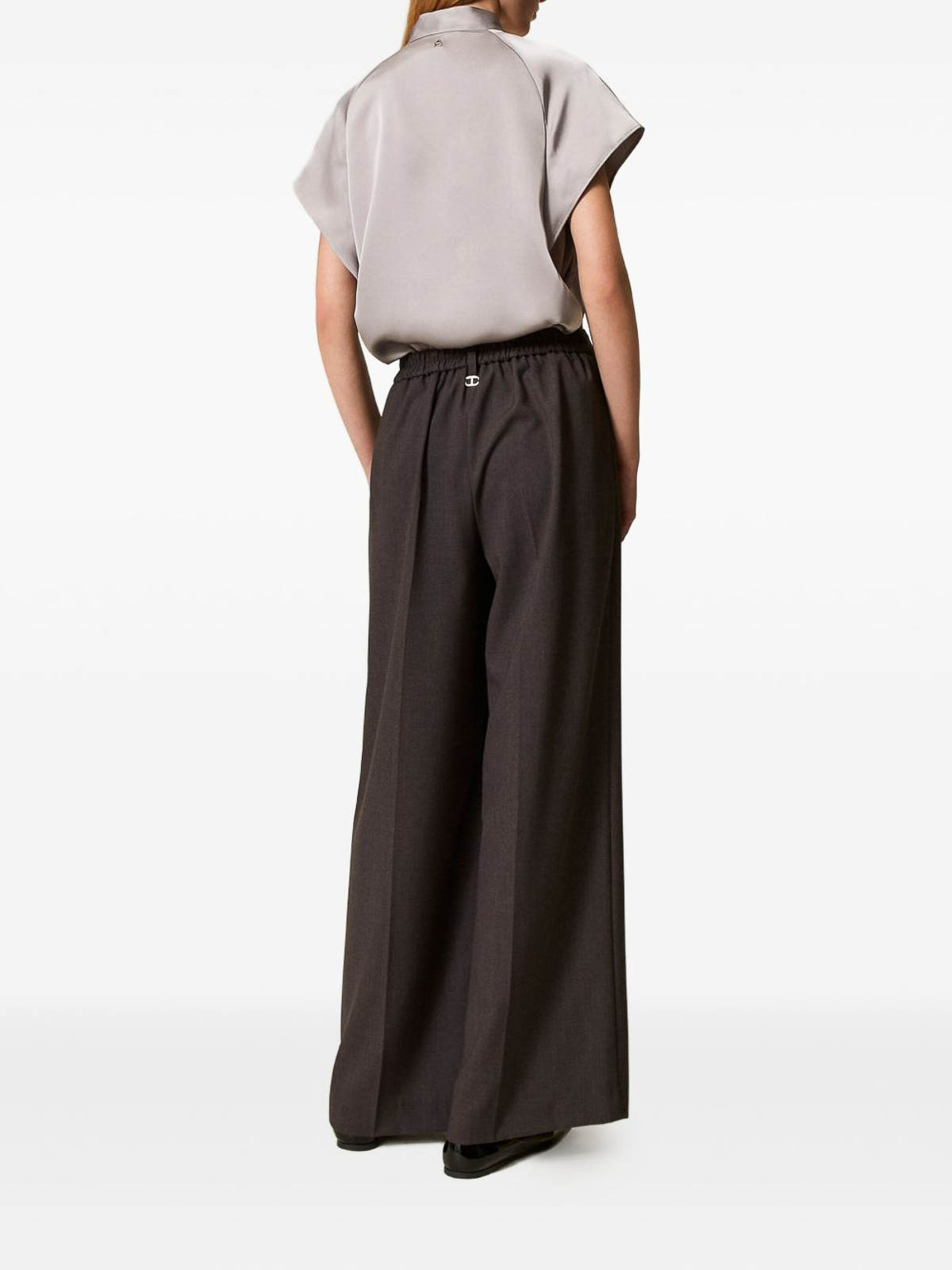 Palazzo Pants With Pleats 252TF204312840 (TWINSET / パンツ ) | TWINSET (ツインセット)(3)