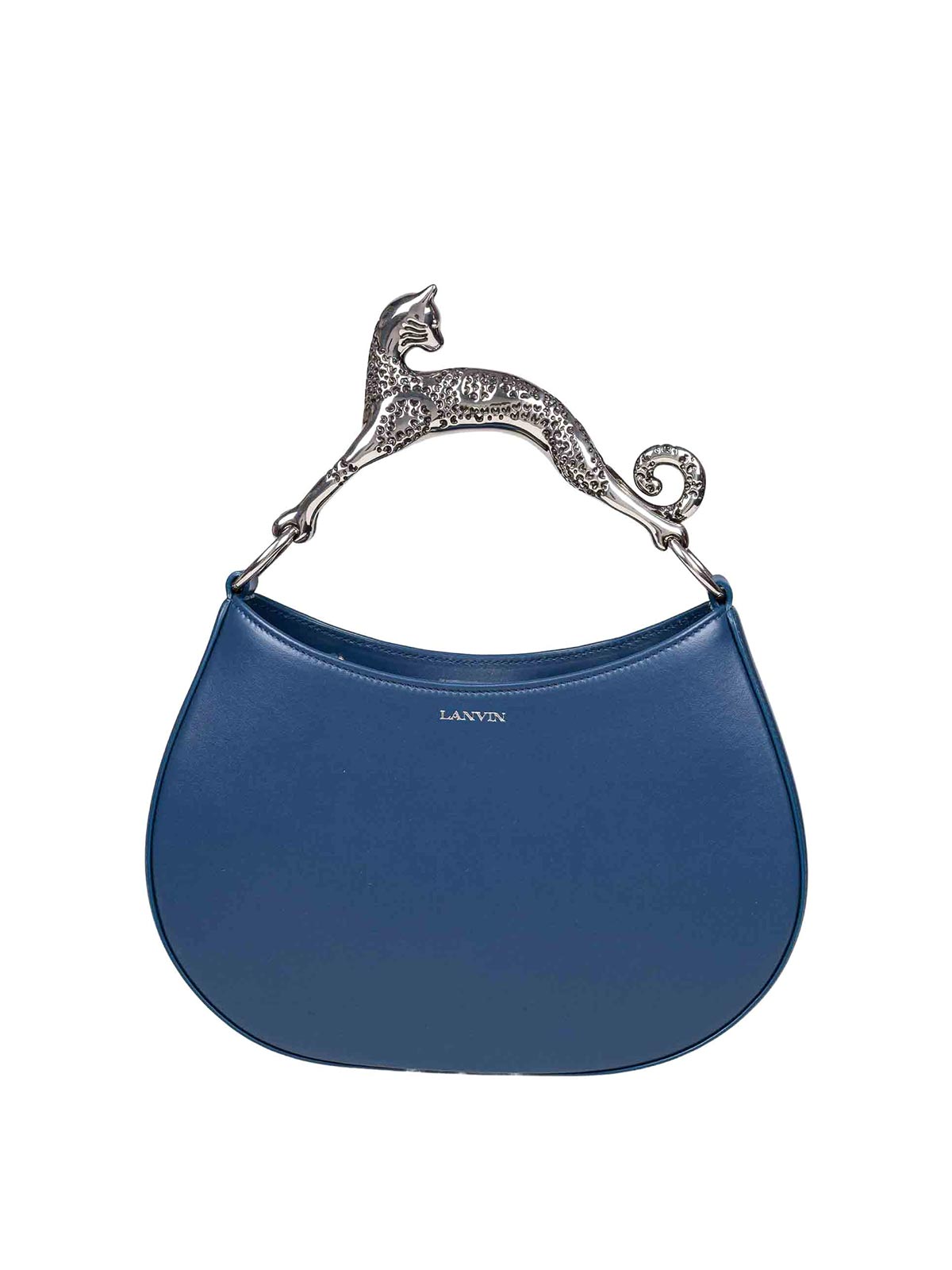 Hobo Cat Bag In Petrol Blue Leather LWBGSHC1NAPA (LANVIN / ハンドバッグ・ショルダーバッグ ) | LANVIN (ランバン)