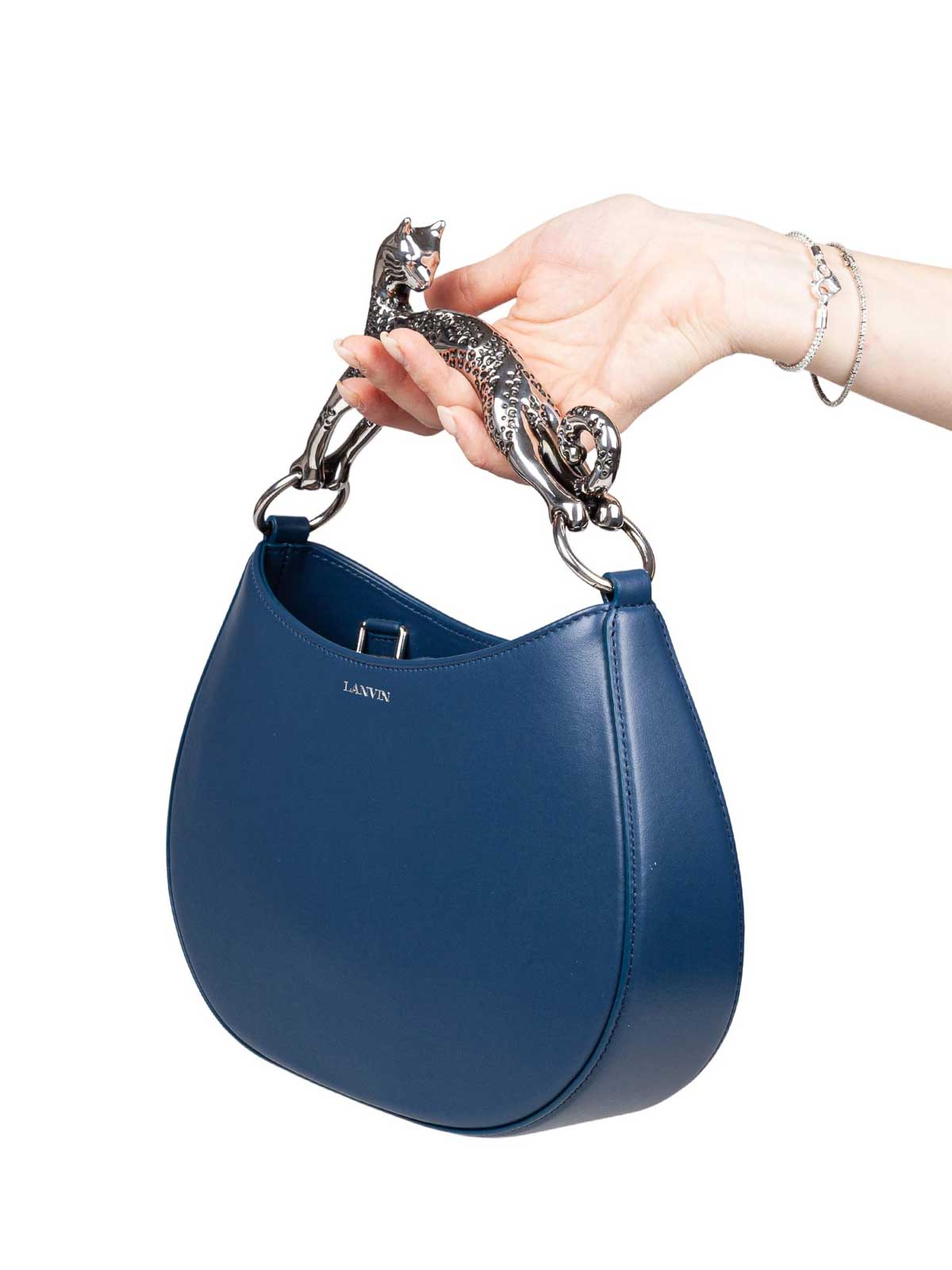Hobo Cat Bag In Petrol Blue Leather LWBGSHC1NAPA (LANVIN / ハンドバッグ・ショルダーバッグ ) | LANVIN (ランバン)(1)