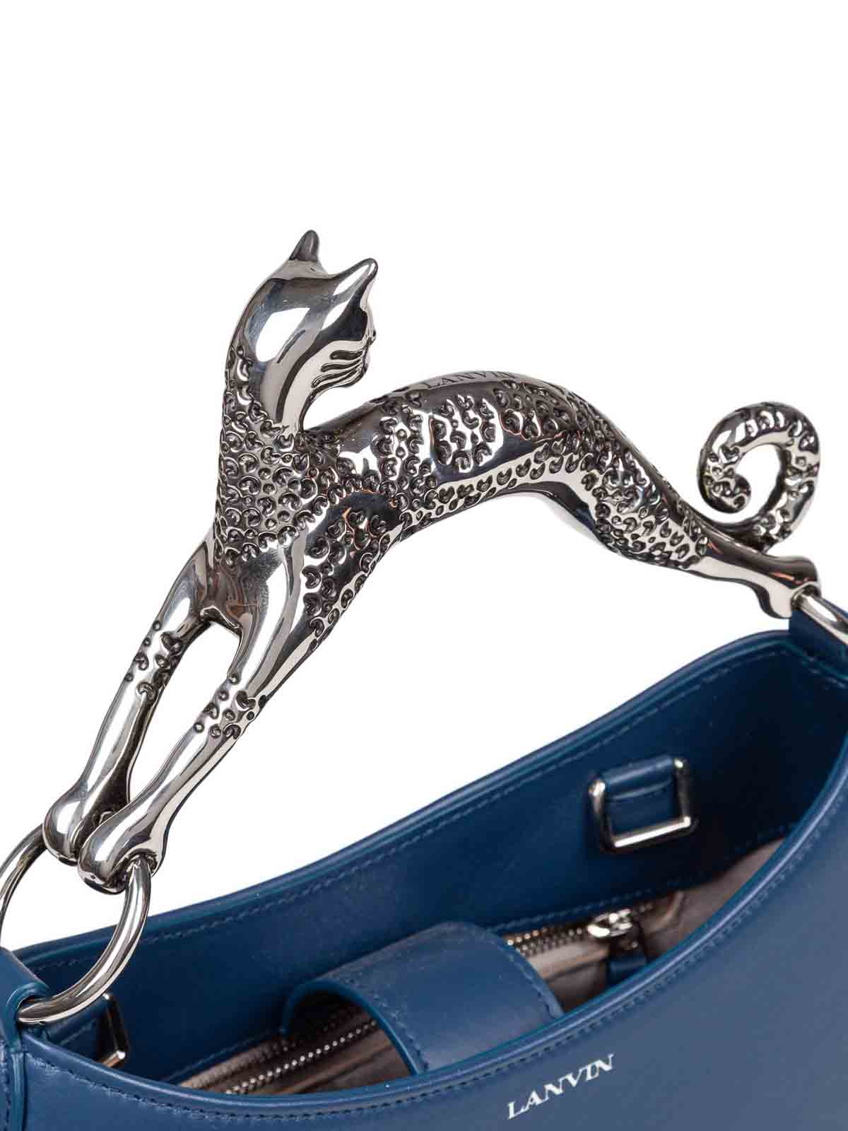 Hobo Cat Bag In Petrol Blue Leather LWBGSHC1NAPA (LANVIN / ハンドバッグ・ショルダーバッグ ) | LANVIN (ランバン)(2)