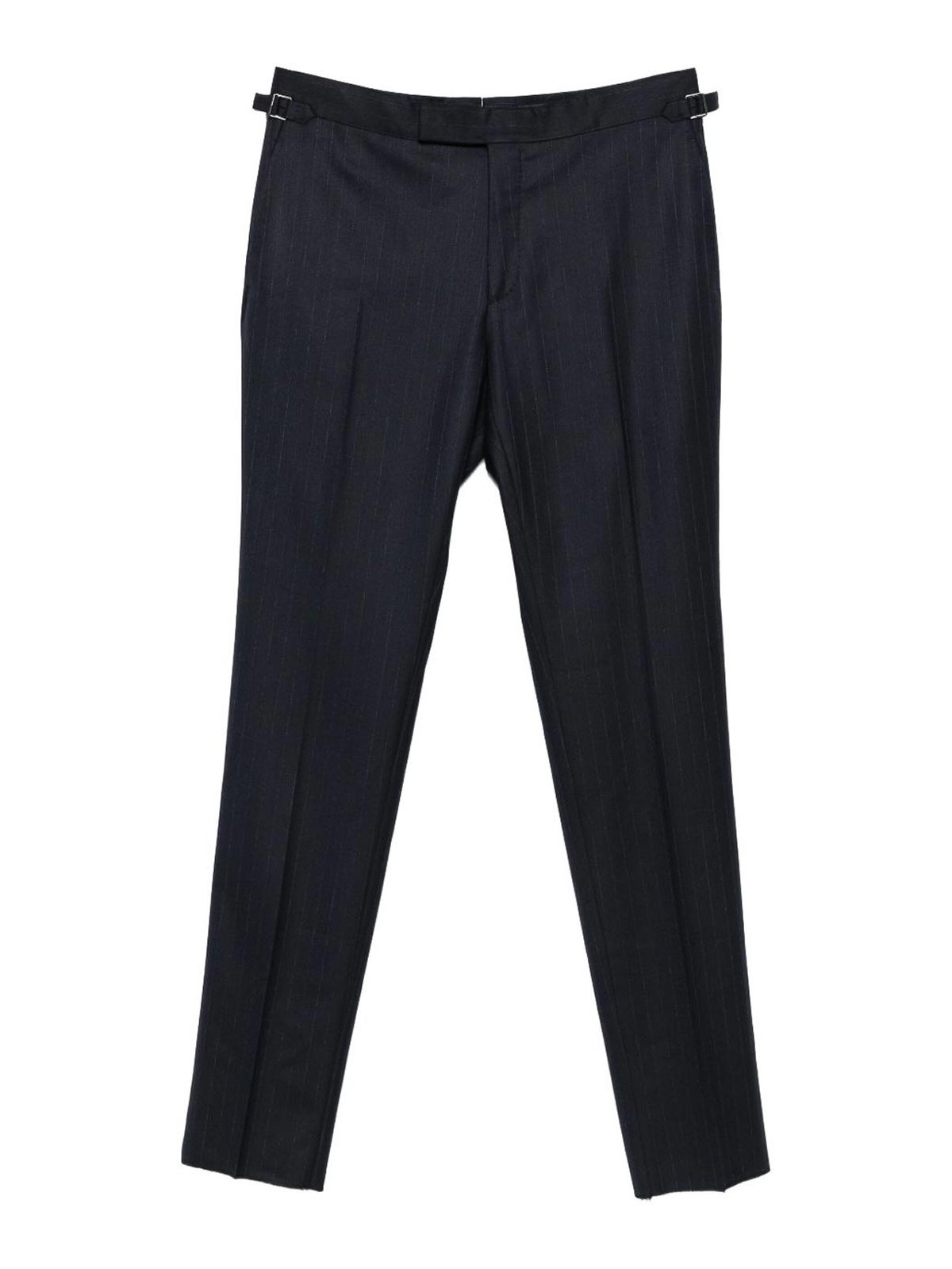 Pinstripe Trousers With Buckle PLSS01W0103NAVY (TOM FORD / パンツ ) | TOM FORD (トムフォード)
