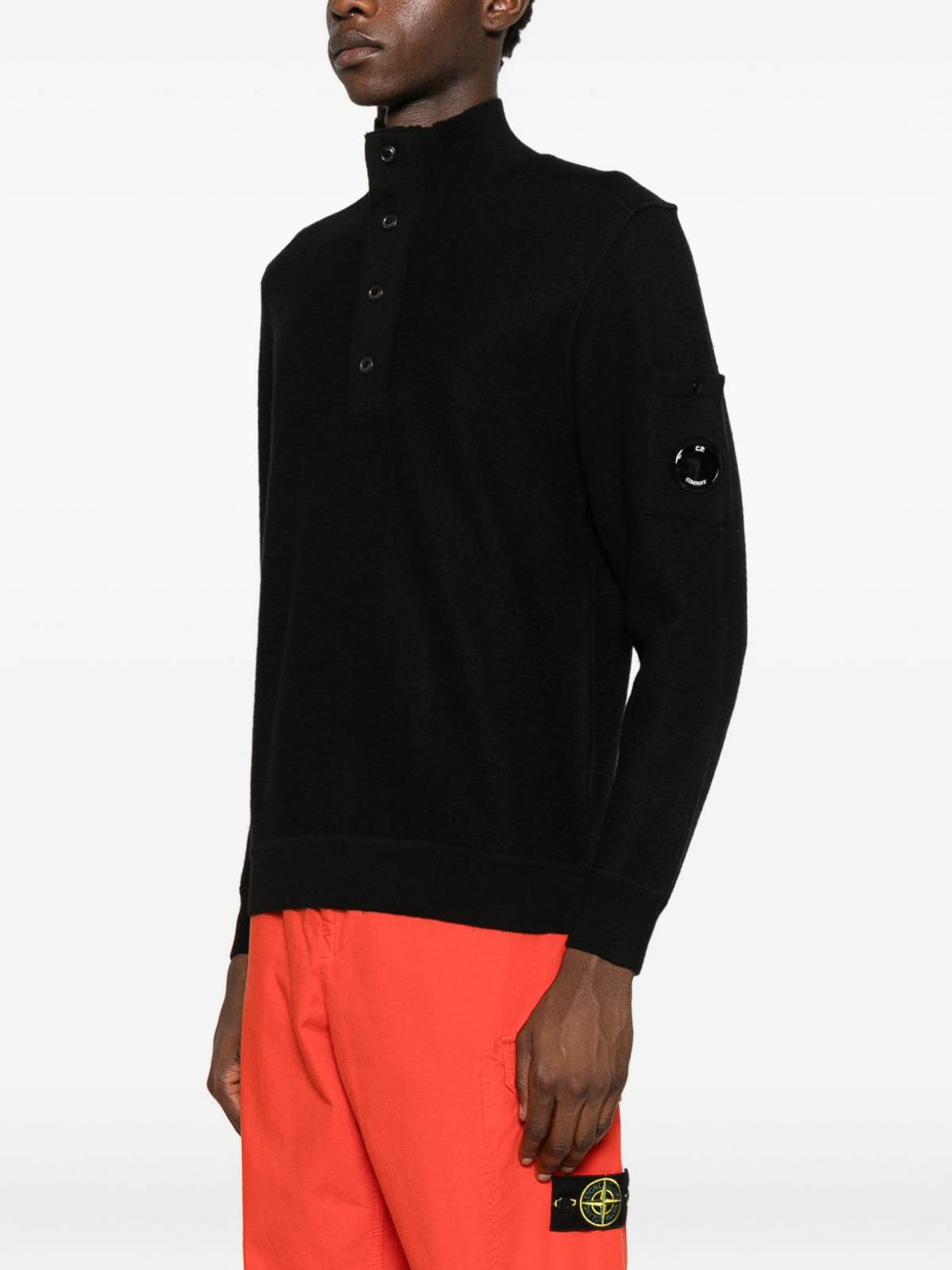 Polo shirt with logo application 19CMKN199A110468A999 (C.P. Company / ニット・セーター・カーディガン ) | C.P. Company (シーピーカンパニー)(1)