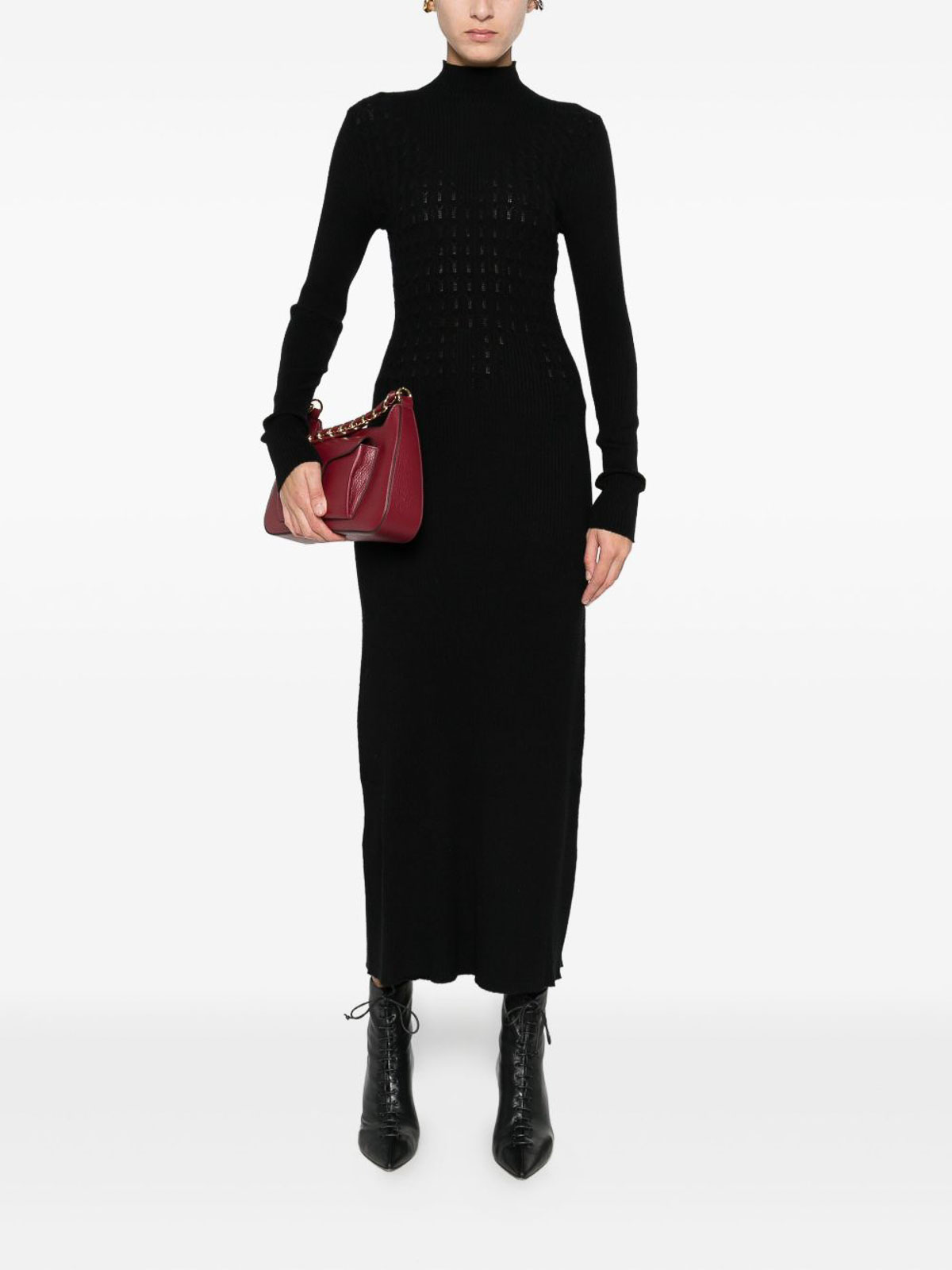 High Neck Ribbed Dress 252AT302100006 (TWINSET / ワンピース・ドレス・オールインワン ) | TWINSET (ツインセット)(2)