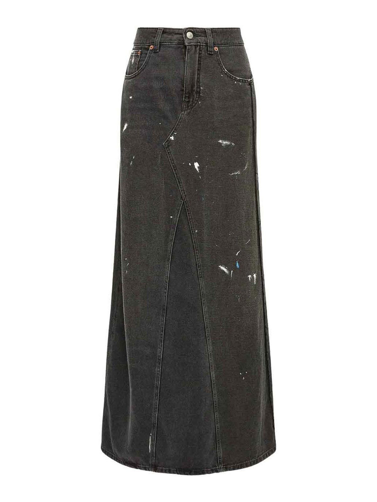 Denim Skirt With Paint Effect S52MI0025M30011966 (MM6 Maison Margiela / スカート ) | MM6 Maison Margiela (エムエムシックス)