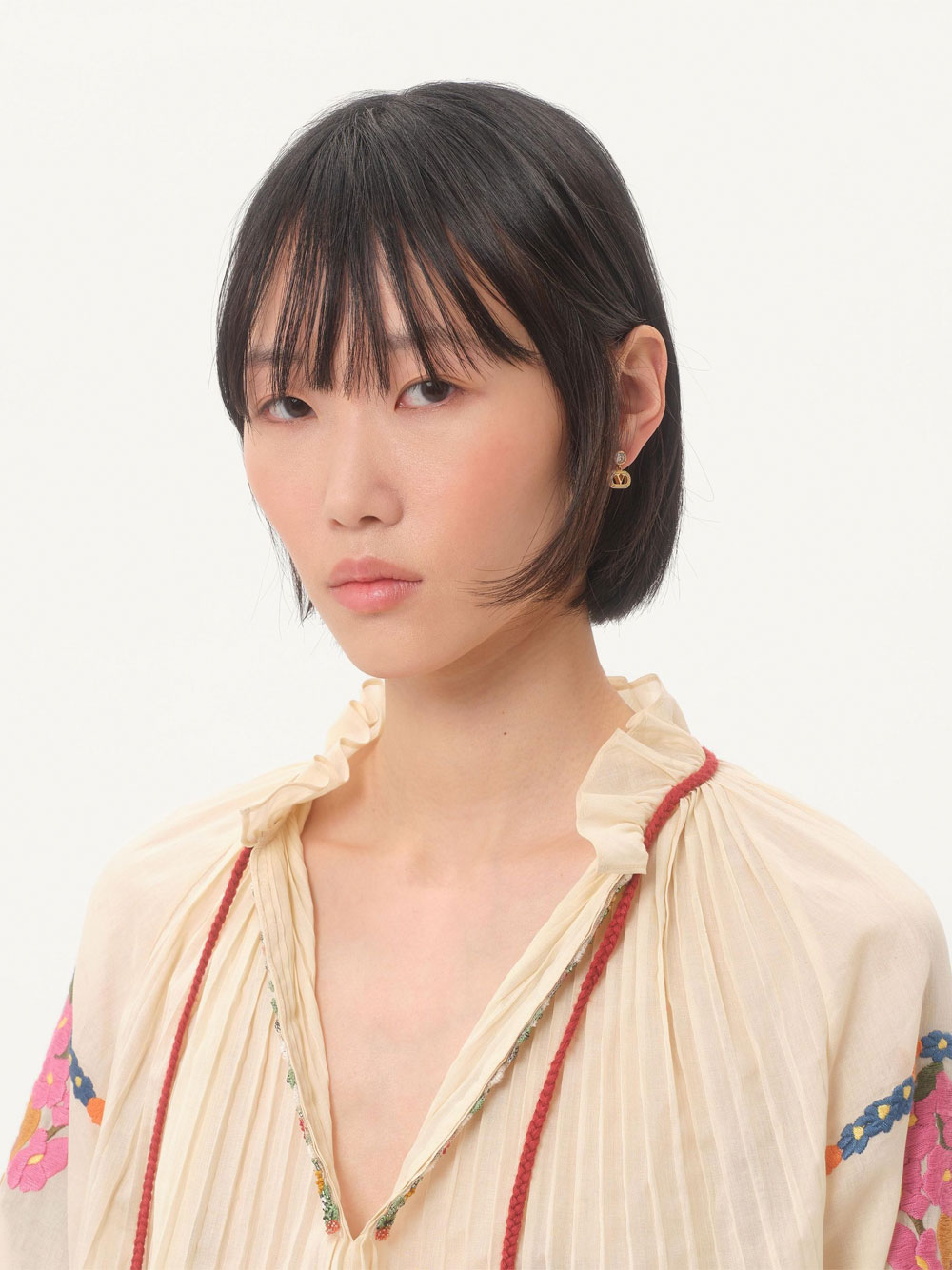 OVALETTE METAL AND SWAROVSKI® CRYSTAL EARRINGS WJ0AI4YCW9MN (Valentino Garavani / ピアス・イヤリング ) | Valentino Garavani (ヴァレンティノ)(1)