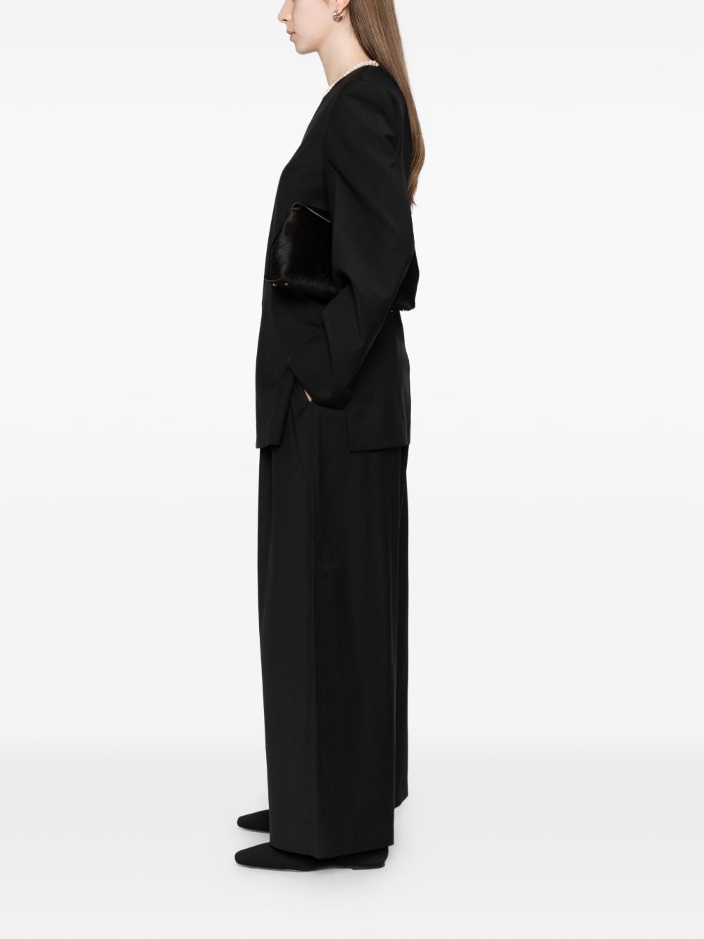 TOTEME PRE Trousers Black 261WRB0343FB0552001 (TOTEME / パンツ ) | TOTEME (トーテム)(2)