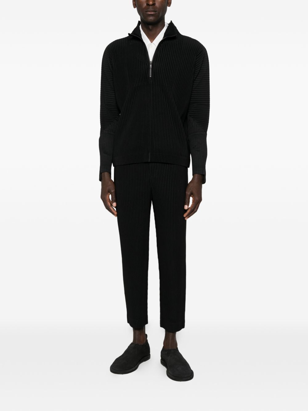 HOMME PLISSE' ISSEY MIYAKE Trousers Black HP58JF11415 (HOMME PLISSÉ ISSEY MIYAKE / パンツ ) | HOMME PLISSÉ ISSEY MIYAKE (オムプリッセ イッセイ ミヤケ)(1)