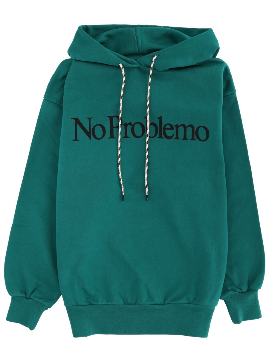 SWEATSHIRT WITH LOGO NP2001204GRN (No Problemo / スウェット・フーディー ) | No Problemo (ノープロブレモ)