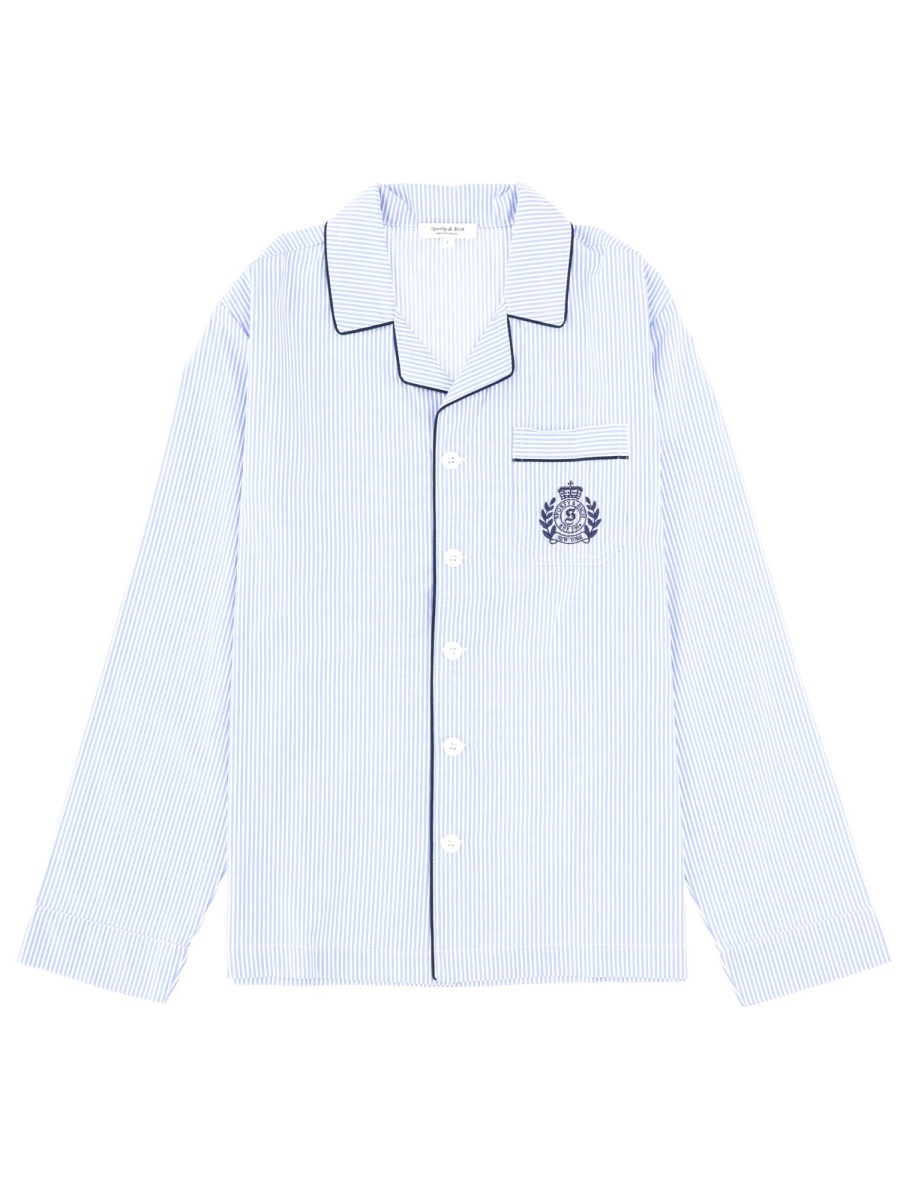 PAJAMA SHIRT SI02164243ST02BLUESTRIPE (Sporty & Rich / シャツ・ブラウス ) | Sporty & Rich (スポーティアンドリッチ)