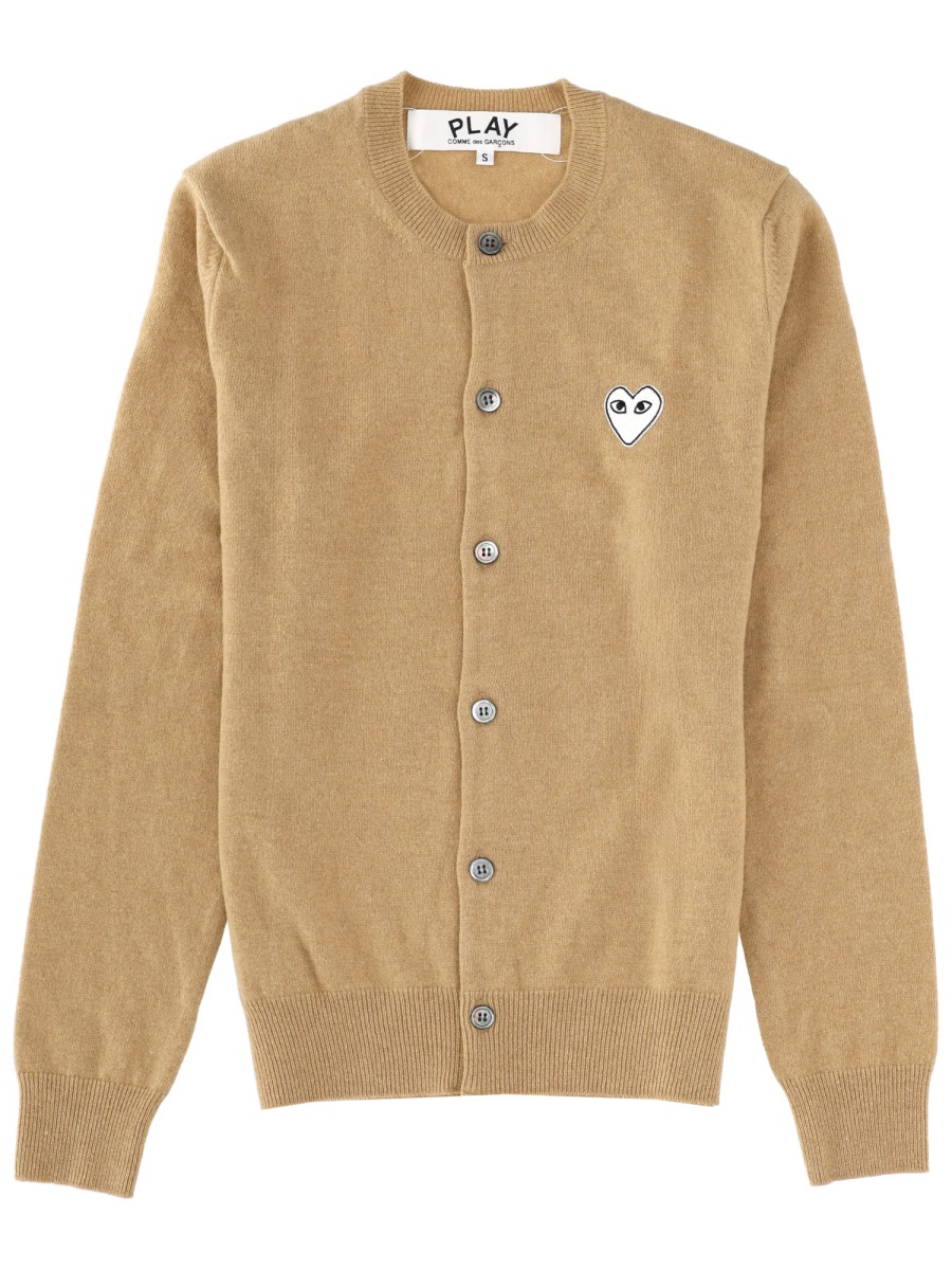 CARDIGAN WITH LOGO AXN0650512 (PLAY Comme Des Garçons / ニット・セーター・カーディガン ) | PLAY Comme Des Garçons (プレイ コムデギャルソン)