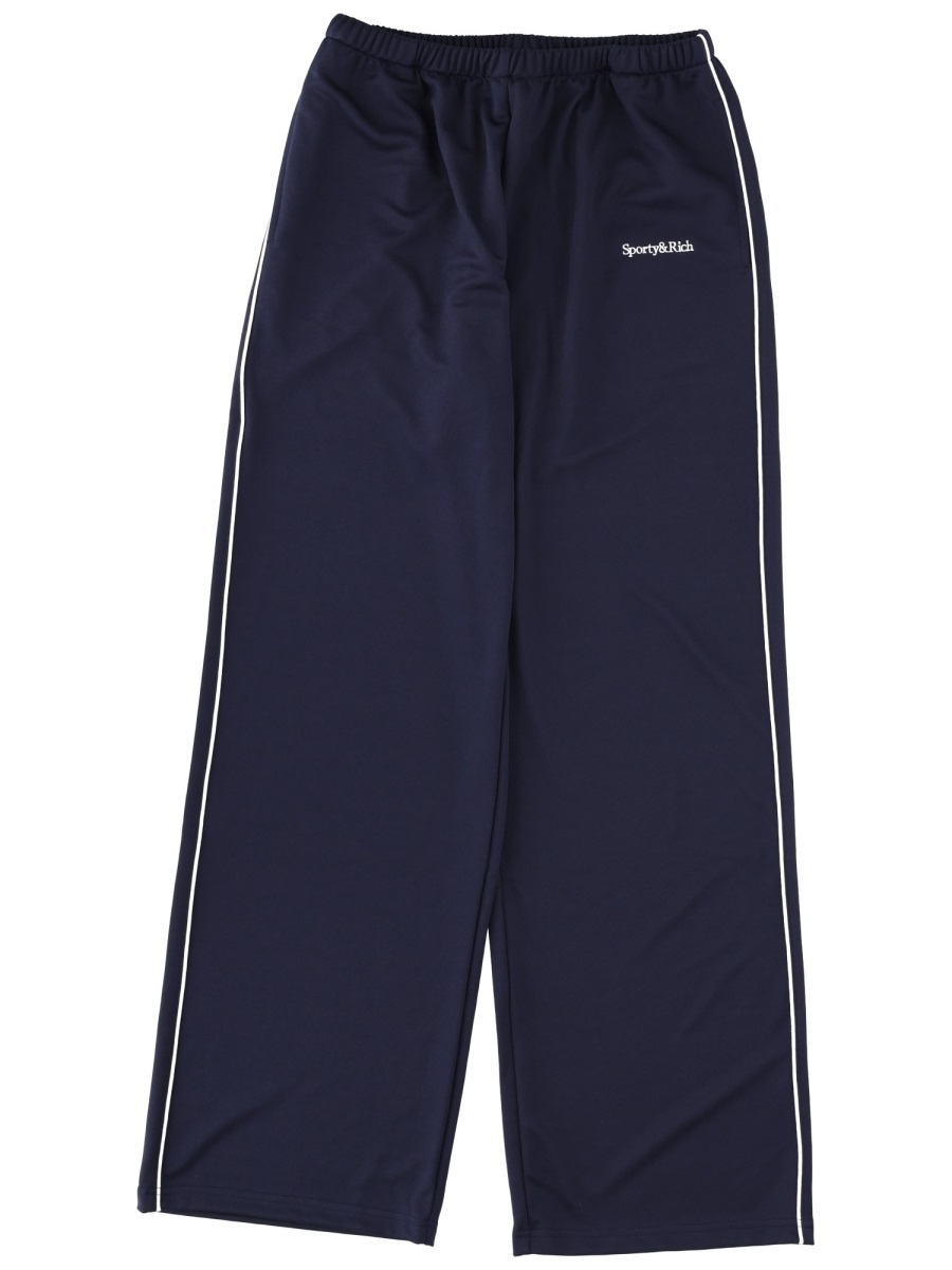 PANTS WITH LOGO PA05464300BL107DARKNAVYWHITE (Sporty & Rich / パンツ ) | Sporty & Rich (スポーティアンドリッチ)