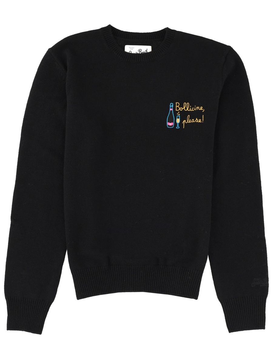 "NEW QUEEN" JERSEY WITH EMBROIDERY QUE003203949I00 (MC2 SAINT BARTH / ニット・セーター・カーディガン ) | MC2 SAINT BARTH (エムシーツーセイントバース)