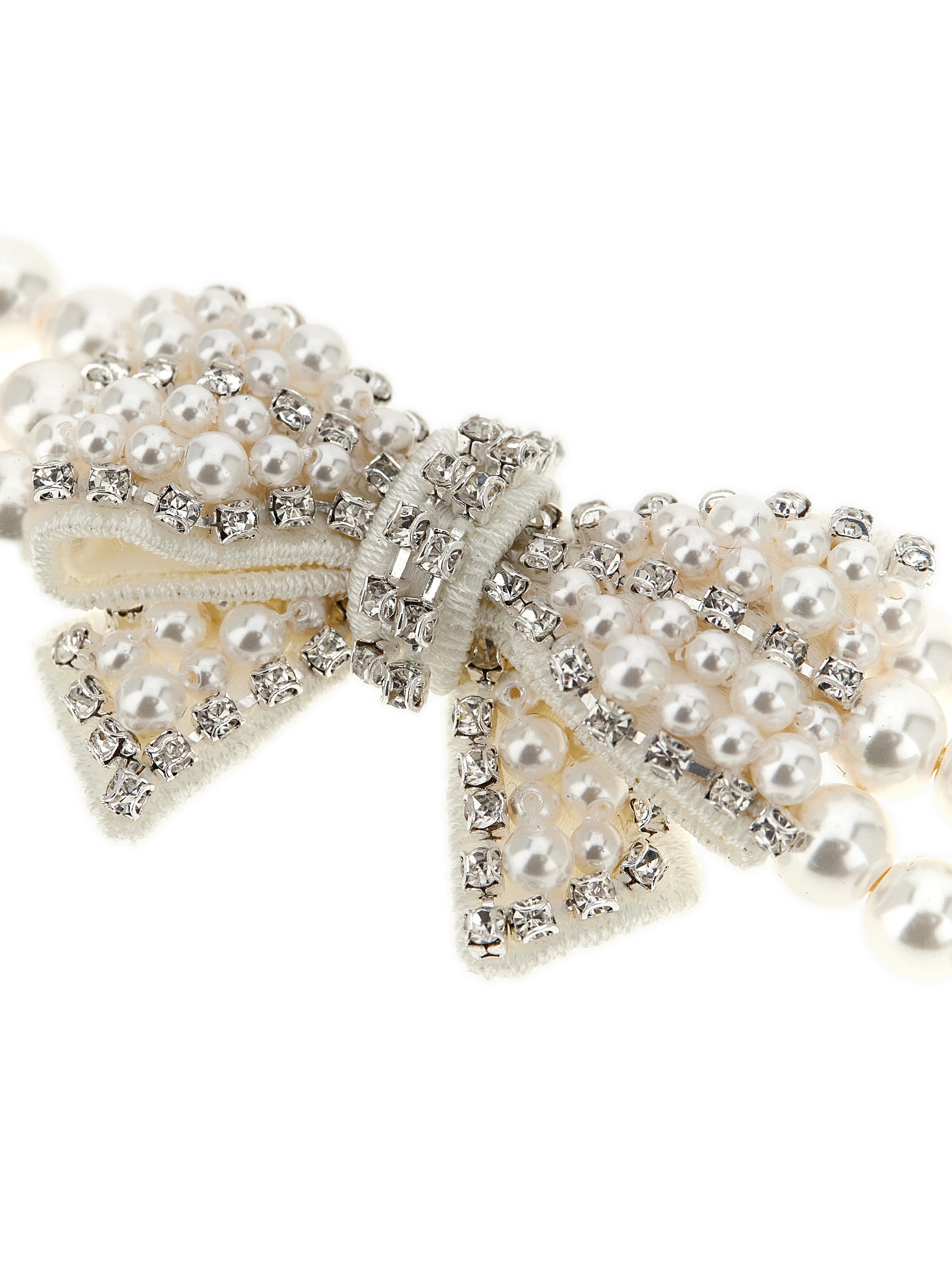 'Pearl Satin Bow' necklace RS26628NCCREAM (self-portrait / ネックレス ) | self-portrait (セルフ・ポートレイト)(1)