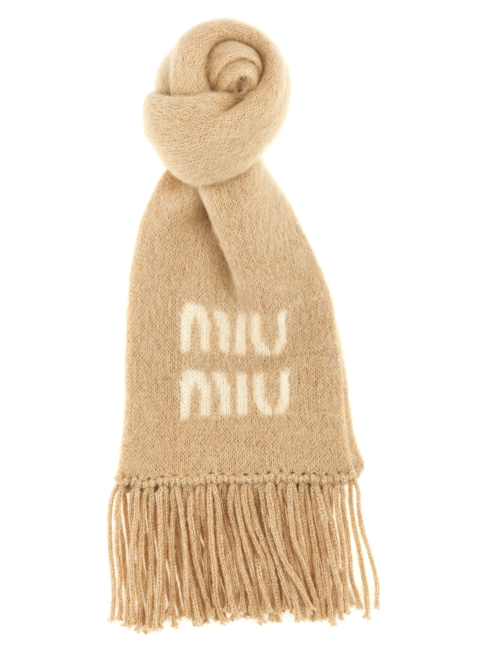 Logo scarf 5FS0622CQDF0018 (MIU MIU / スカーフ・マフラー ) | MIU MIU (ミュウミュウ)