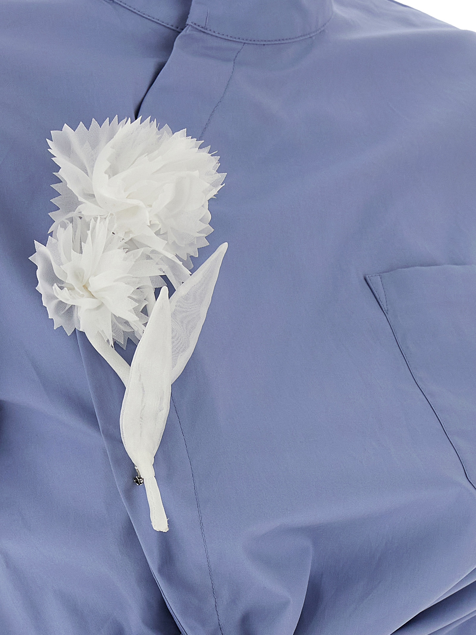 'Blue Cotton Tie Side' top RS26552TBLBLUE (self-portrait / シャツ・ブラウス ) | self-portrait (セルフ・ポートレイト)(3)