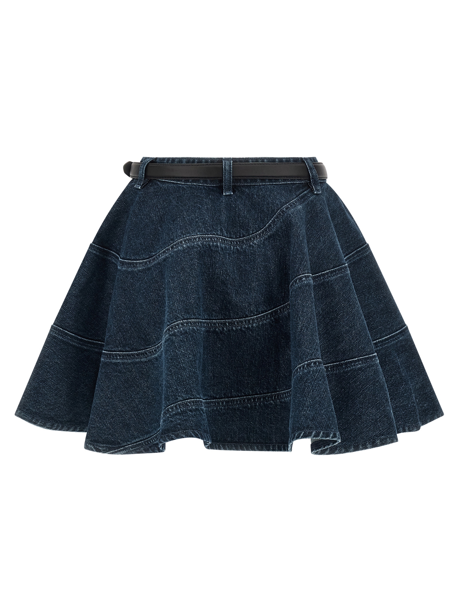 'Flared Denim Mini' skirt RS26554SKBLBLUE (self-portrait / スカート ) | self-portrait (セルフ・ポートレイト)(1)