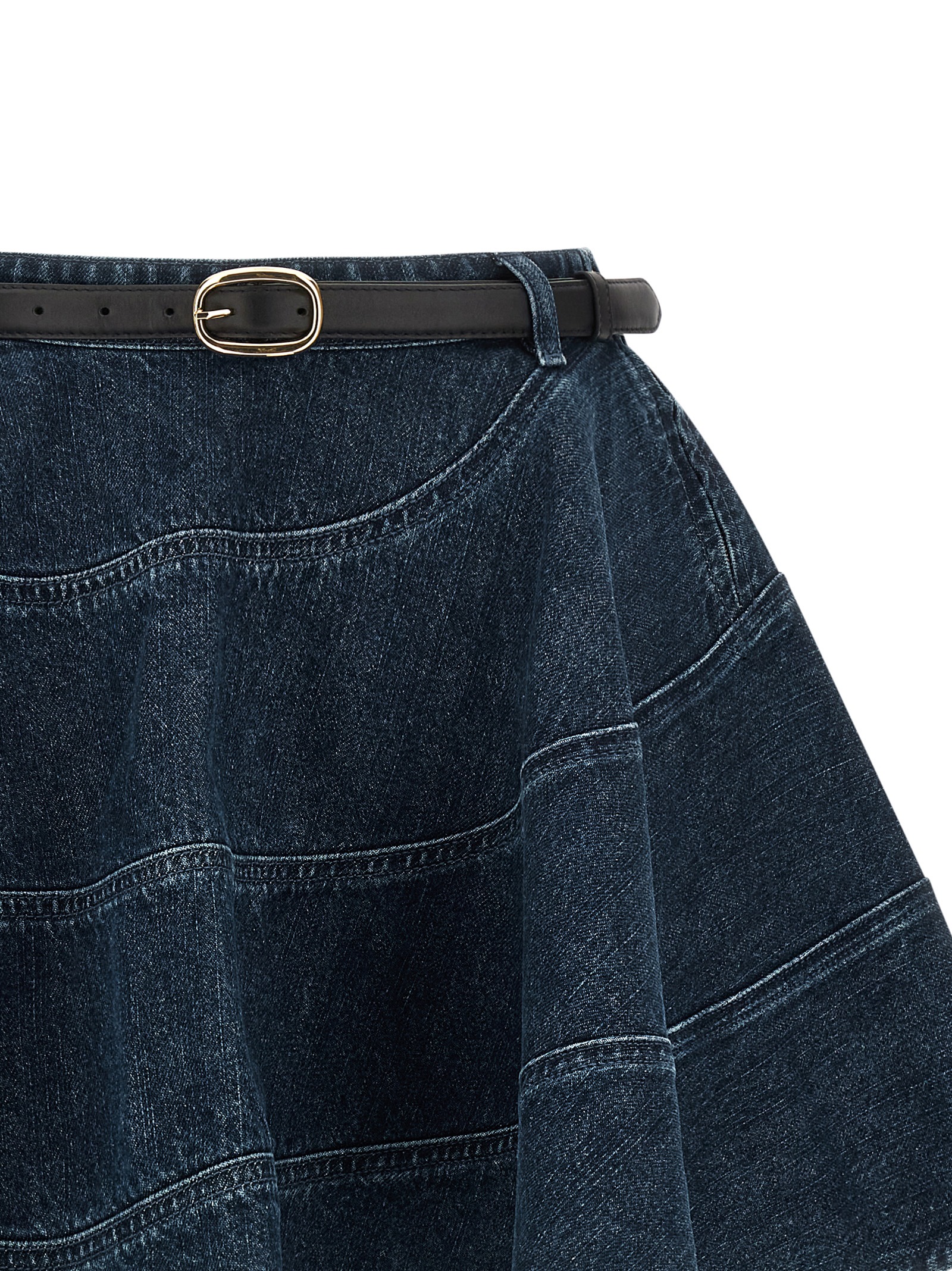 'Flared Denim Mini' skirt RS26554SKBLBLUE (self-portrait / スカート ) | self-portrait (セルフ・ポートレイト)(2)