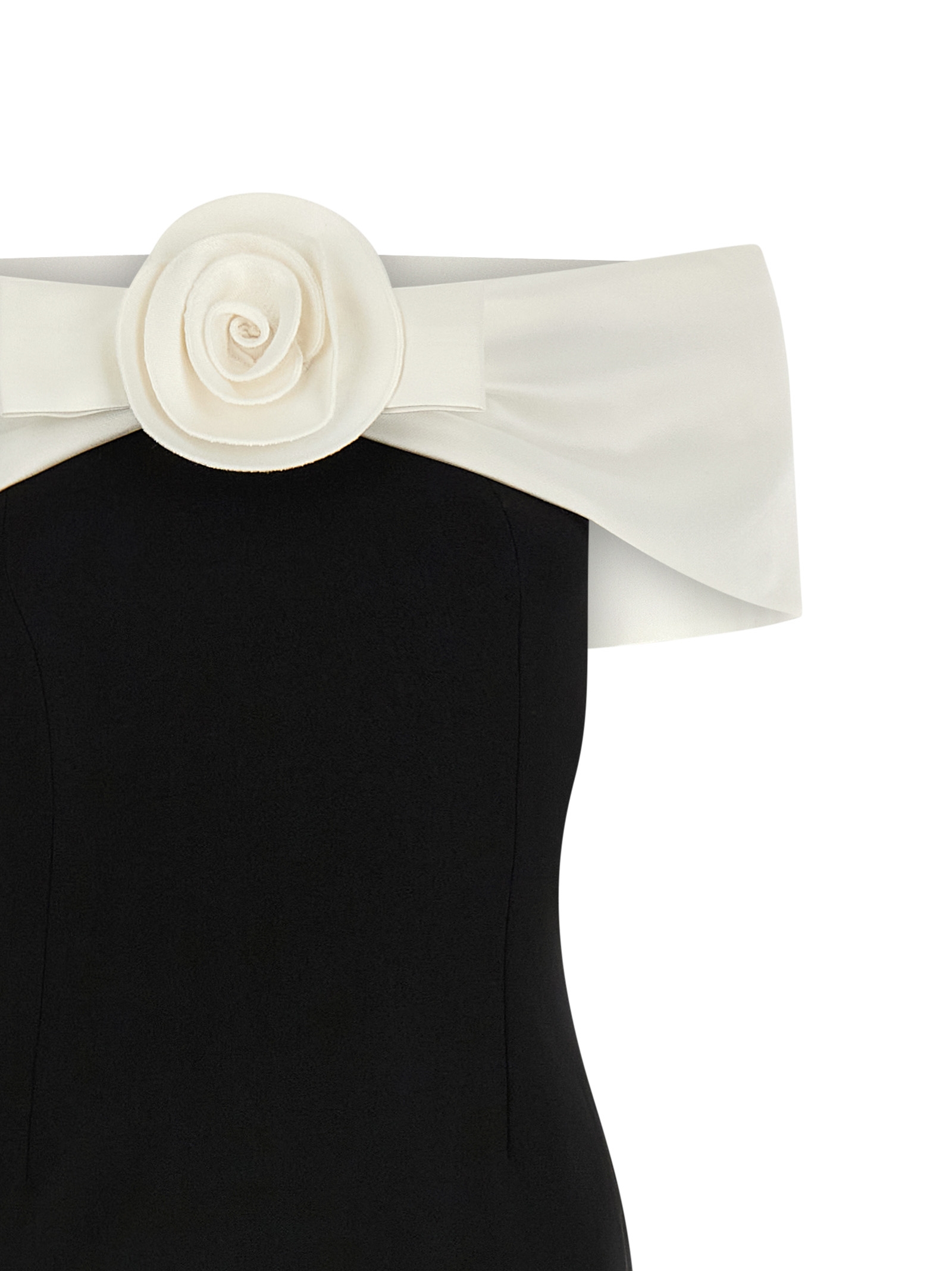 'Black Crêpe Flower Maxi' dress RS26180XBBLACK (self-portrait / スカート ) | self-portrait (セルフ・ポートレイト)(2)