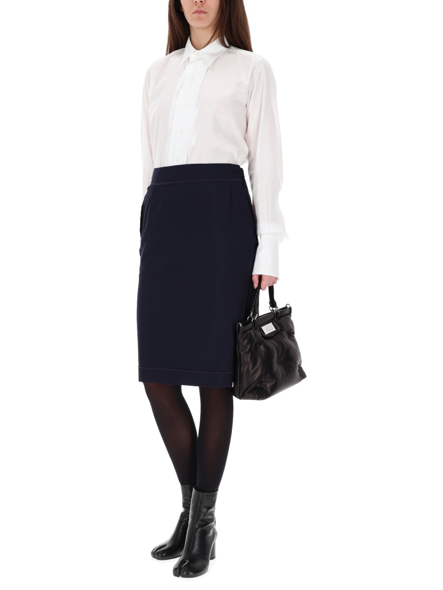 MIDI SKIRT WITH ZIPPER DETAIL S51ME0045MTN107524 (Maison Margiela / スカート ) | Maison Margiela (メゾン マルジェラ)(1)