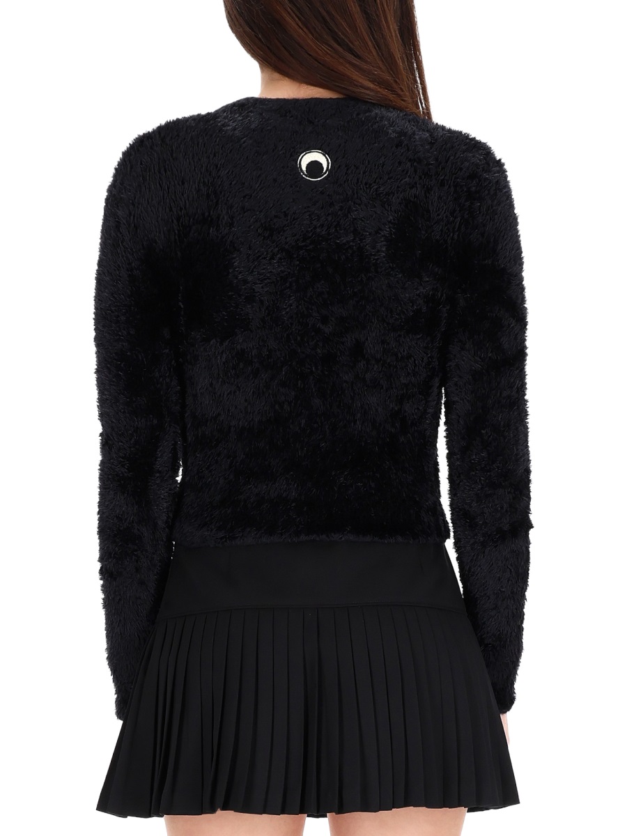 "WILD FLUFFY" JERSEY WTK037ACKNI0535BK99 (MARINE SERRE / ニット・セーター・カーディガン ) | MARINE SERRE (マリーン セル)(2)