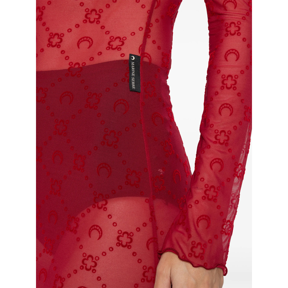 Dress Marine Serre WDR297BCJER0005RD11 (MARINE SERRE / ワンピース・ドレス・オールインワン ) | MARINE SERRE (マリーン セル)(4)