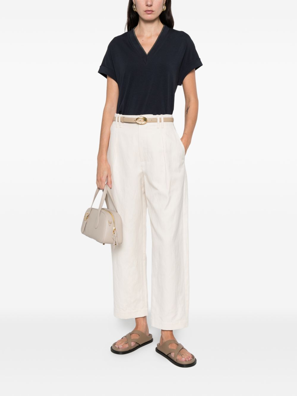 Brunello Cucinelli T-shirts and Polos Blue M0T18BD222C4224 (Brunello Cucinelli / Tシャツ・カットソー ) | Brunello Cucinelli (ブルネロ・クチネリ)(1)