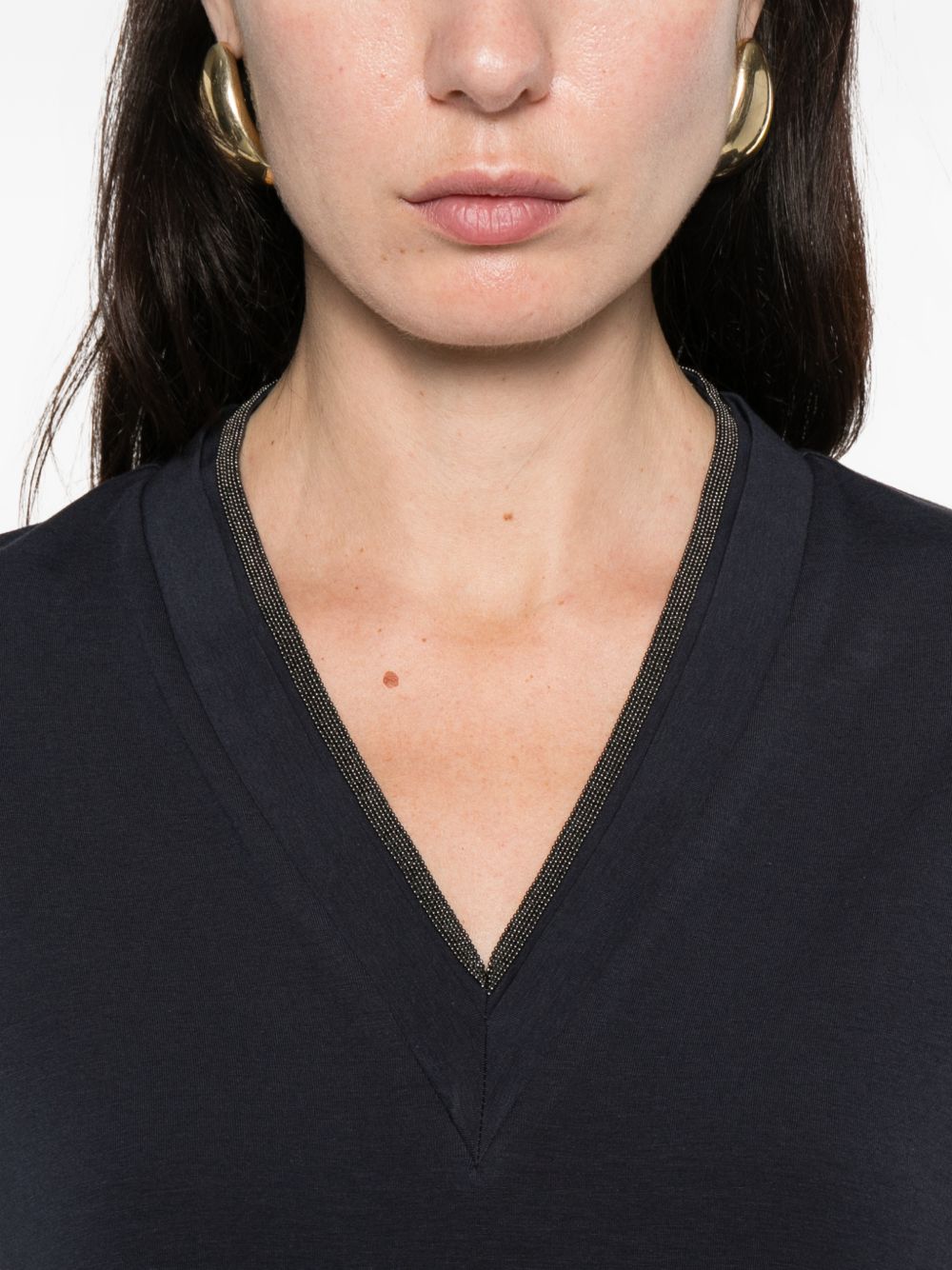 Brunello Cucinelli T-shirts and Polos Blue M0T18BD222C4224 (Brunello Cucinelli / Tシャツ・カットソー ) | Brunello Cucinelli (ブルネロ・クチネリ)(4)