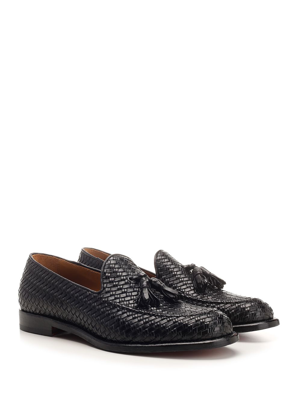 Loafer with tassels in woven leather 1836 (Corvari / ローファー ) | Corvari (コルバリ)(1)
