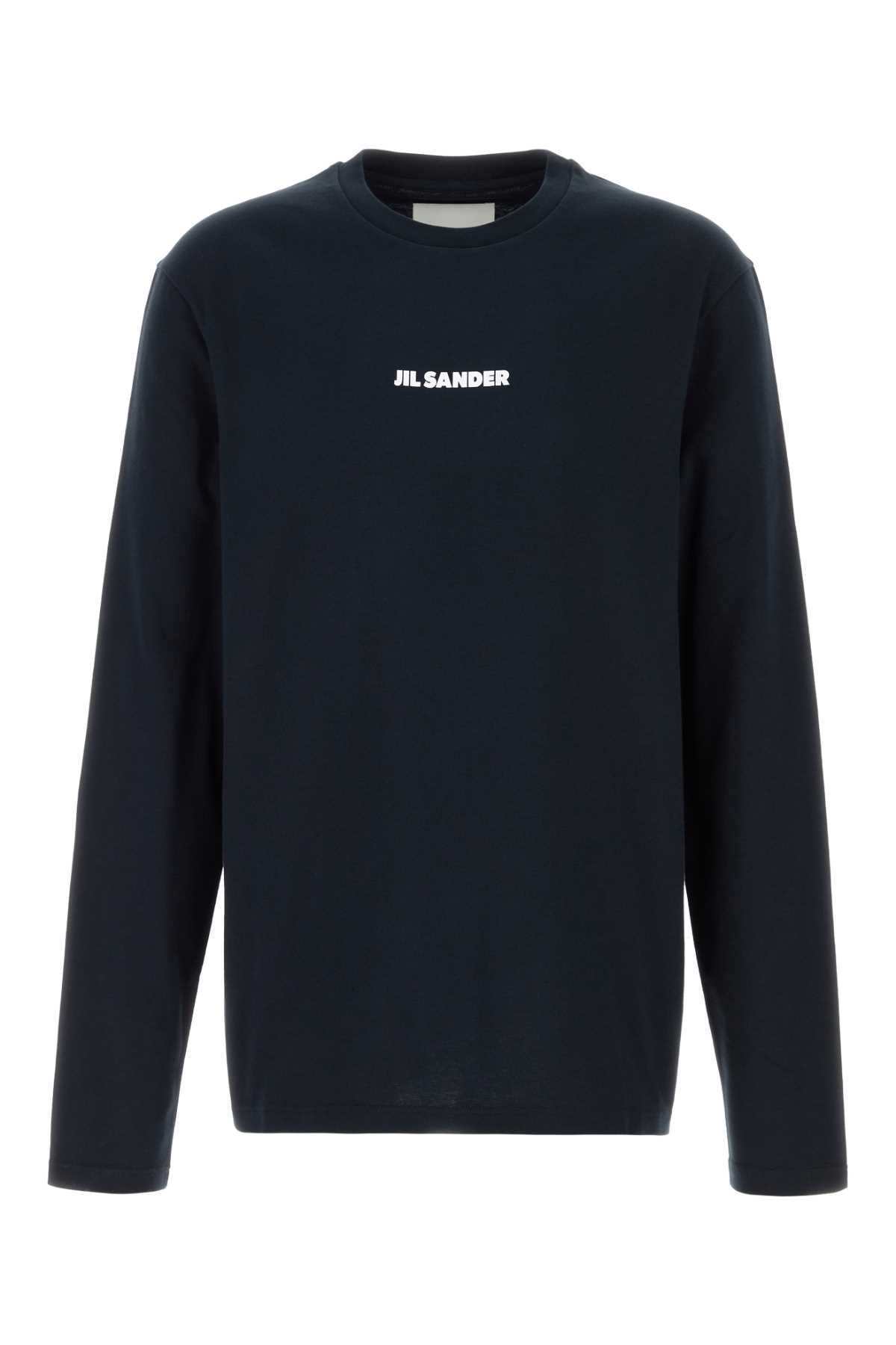 Midnight blue cotton t-shirt J22GC0236J20103401 (Jil Sander / Tシャツ・カットソー ) | Jil Sander (ジルサンダー)