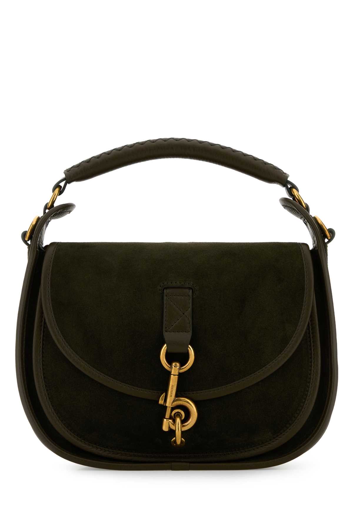 Bottle green suede handbag 8120778C2906 (Burberry / ハンドバッグ・ショルダーバッグ ) | Burberry (バーバリー)
