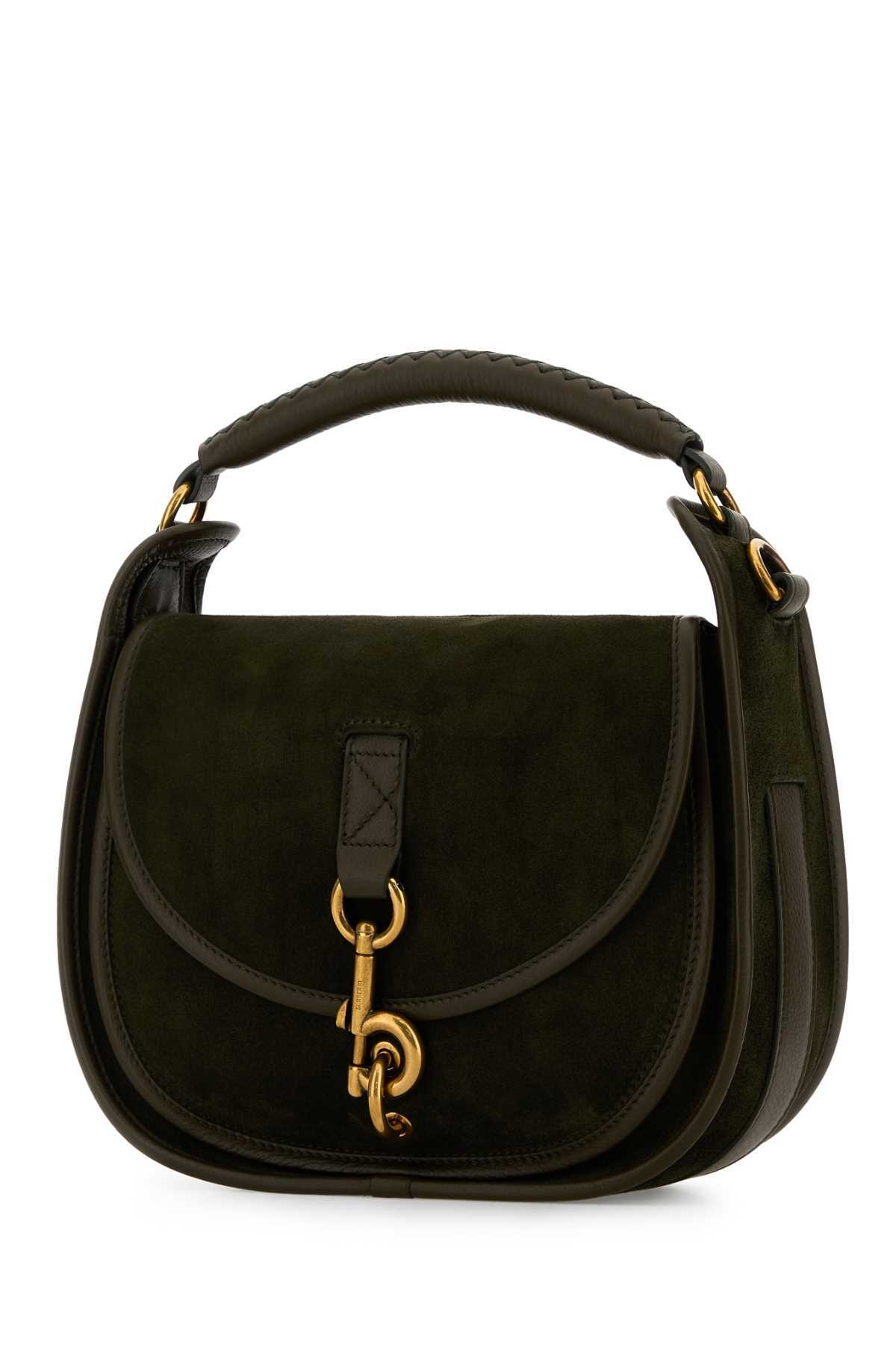 Bottle green suede handbag 8120778C2906 (Burberry / ハンドバッグ・ショルダーバッグ ) | Burberry (バーバリー)(1)