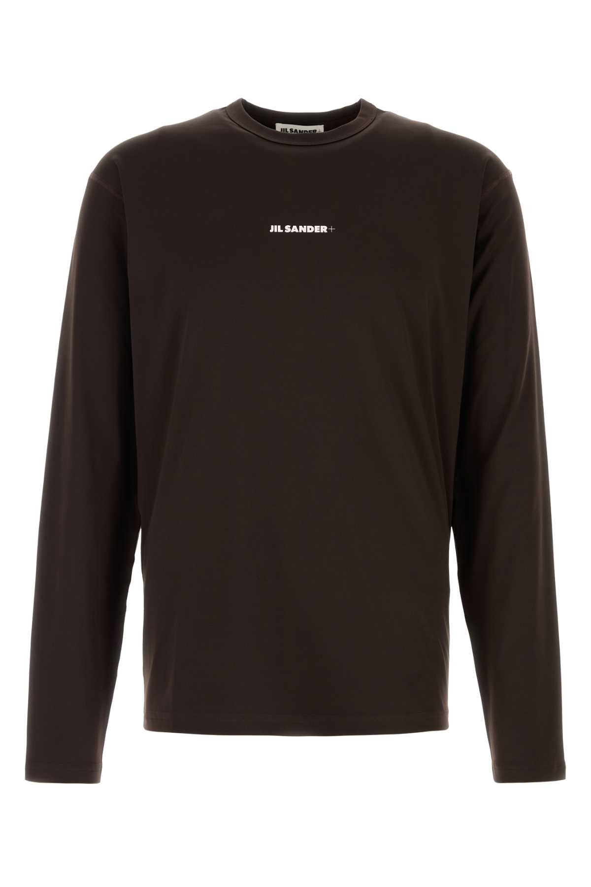Chocolate stretch polyester t-shirt J47GC0022J20033202 (Jil Sander / Tシャツ・カットソー ) | Jil Sander (ジルサンダー)