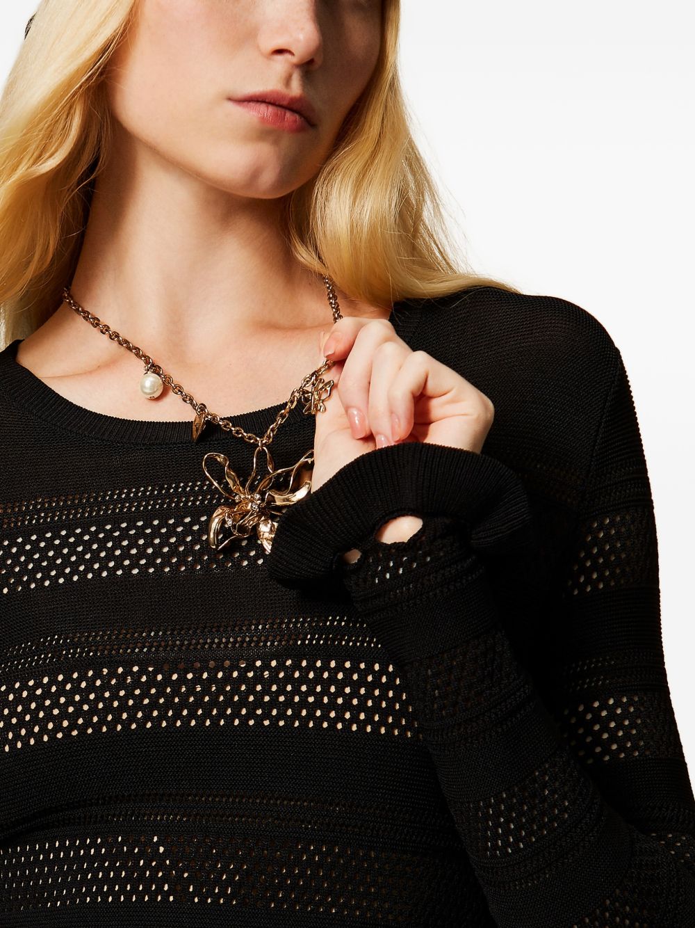 Twin-set Dresses Black 261TP3081S2131500006 (TWINSET / ワンピース・ドレス・オールインワン ) | TWINSET (ツインセット)(3)