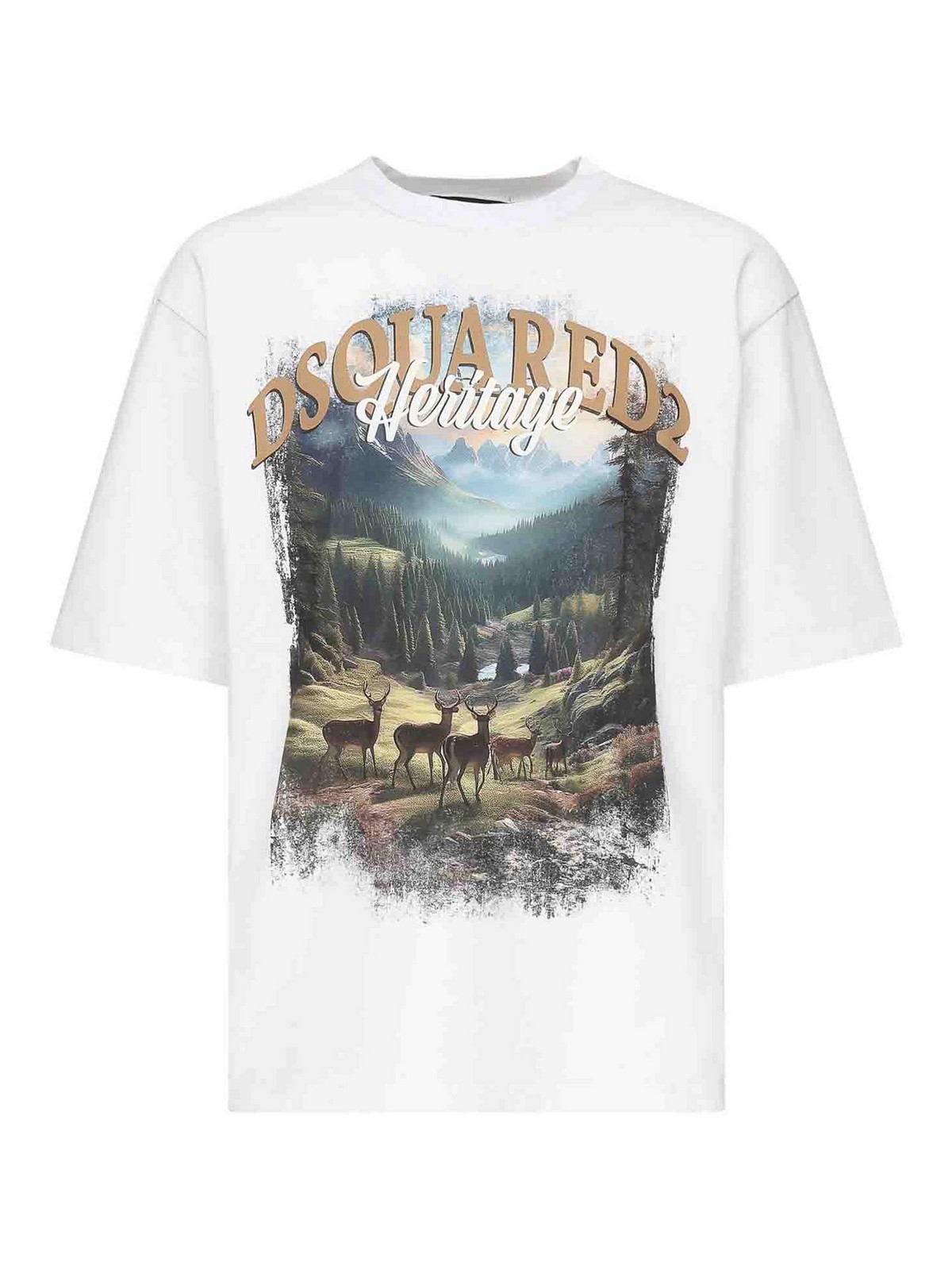 Loose Fit Canada T-Shirt S74GD1467S24583100 (Dsquared2 / Tシャツ・カットソー ) | Dsquared2 (ディースクエアード)