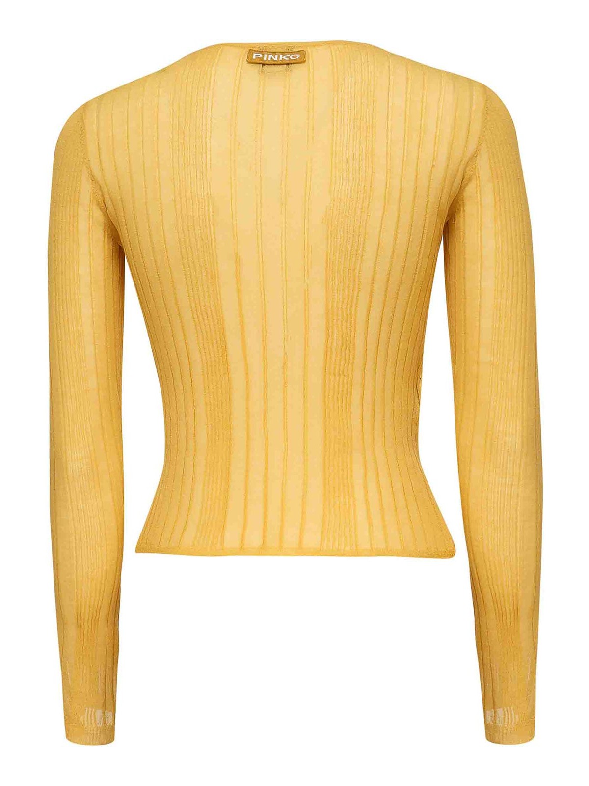 Ribbed Open-Neck Sweater With Drawstrings 104771A1NDC43 (PINKO / ニット・セーター・カーディガン ) | PINKO (ピンコ)(1)