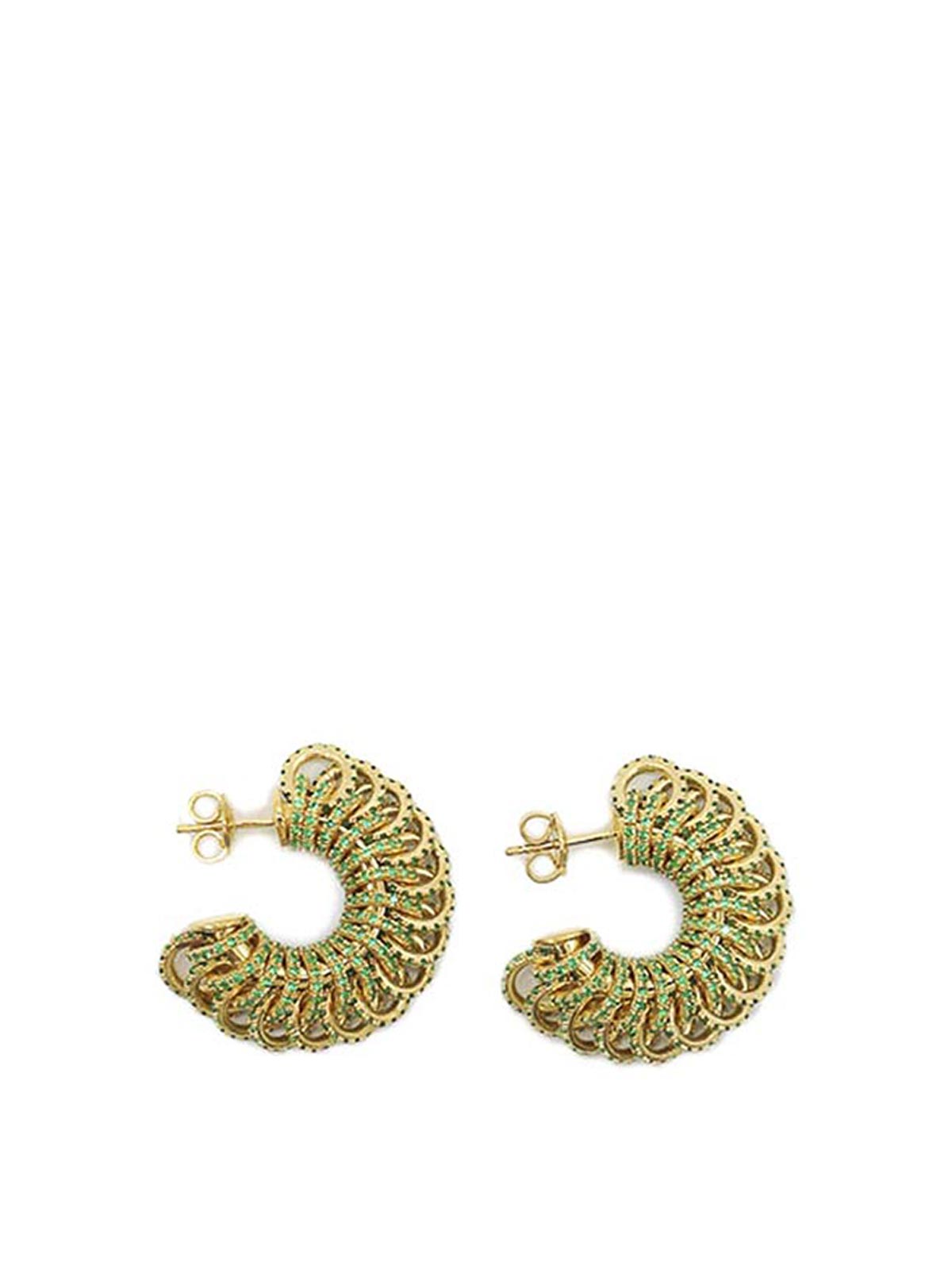 Gold-Plated Silver Earrings And Crystals 665778VX8213707 (Bottega Veneta / ピアス・イヤリング ) | Bottega Veneta (ボッテガ・ヴェネタ)