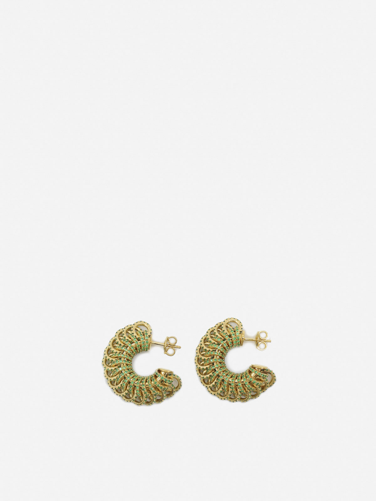 Gold-Plated Silver Earrings And Crystals 665778VX8213707 (Bottega Veneta / ピアス・イヤリング ) | Bottega Veneta (ボッテガ・ヴェネタ)(2)