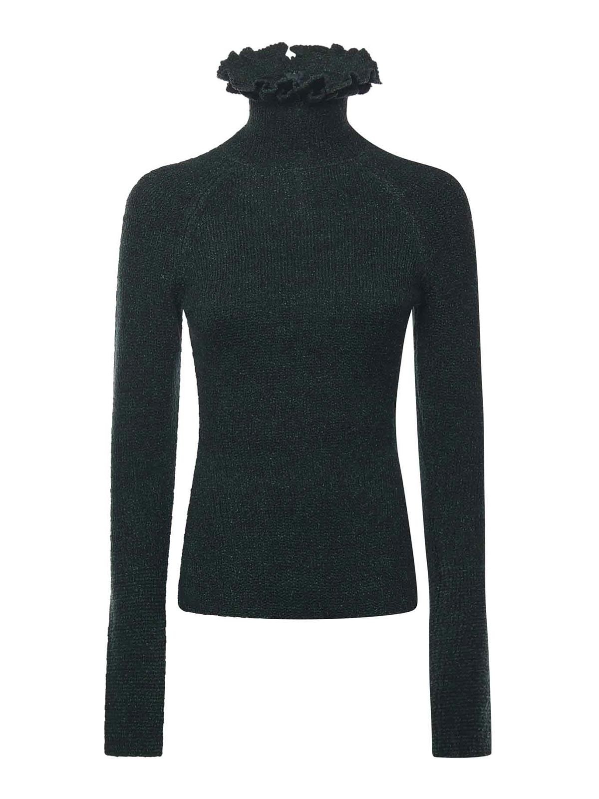 Turtleneck With Ruffles AA9H1310K096B661 (ALAIA / ニット・セーター・カーディガン ) | ALAIA (アライア)