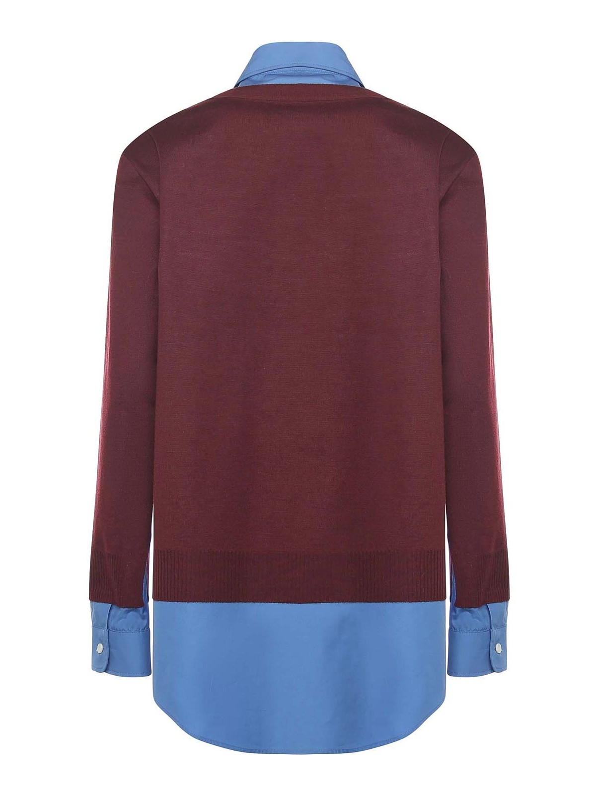 Cashmere And Poplin Shirt MK196217HJF041F (MIU MIU / シャツ・ブラウス ) | MIU MIU (ミュウミュウ)(2)