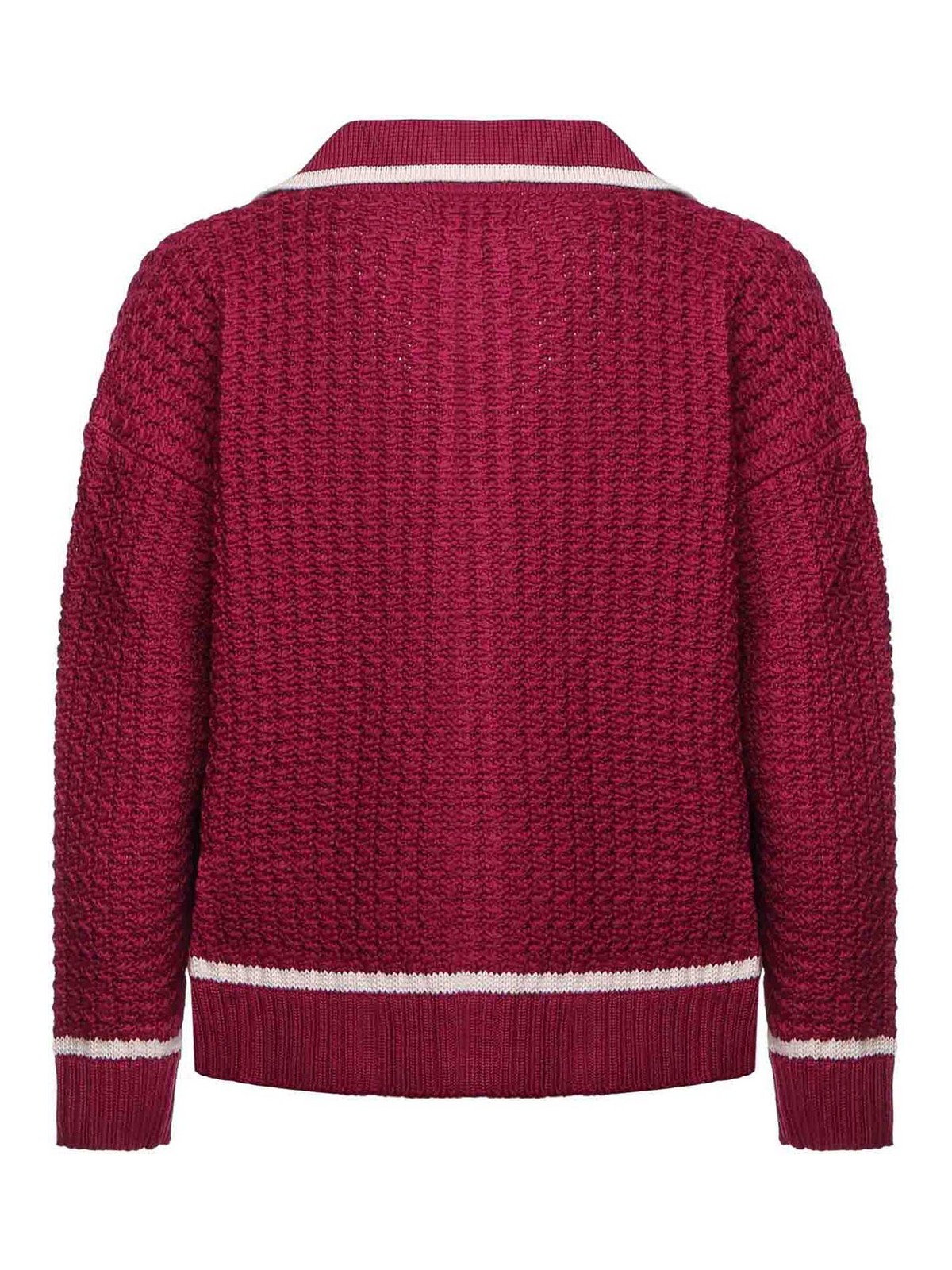 Zip-Up Knitted Jacket KN014RED (BONSAI / カジュアルジャケット ) | BONSAI (ボンサイ)(2)