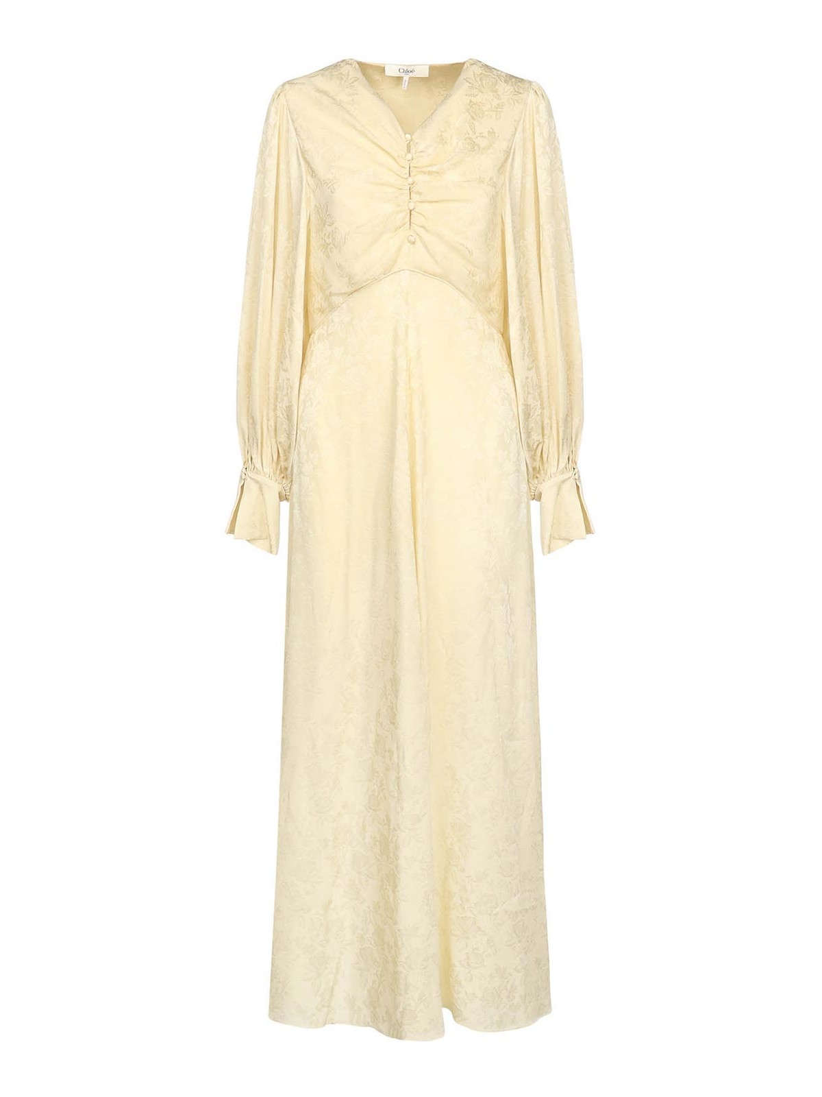 Long Ruffled Silk Jacquard Dress CHC25ARO31115753 (Chloé / ワンピース・ドレス・オールインワン ) | Chloé (クロエ)