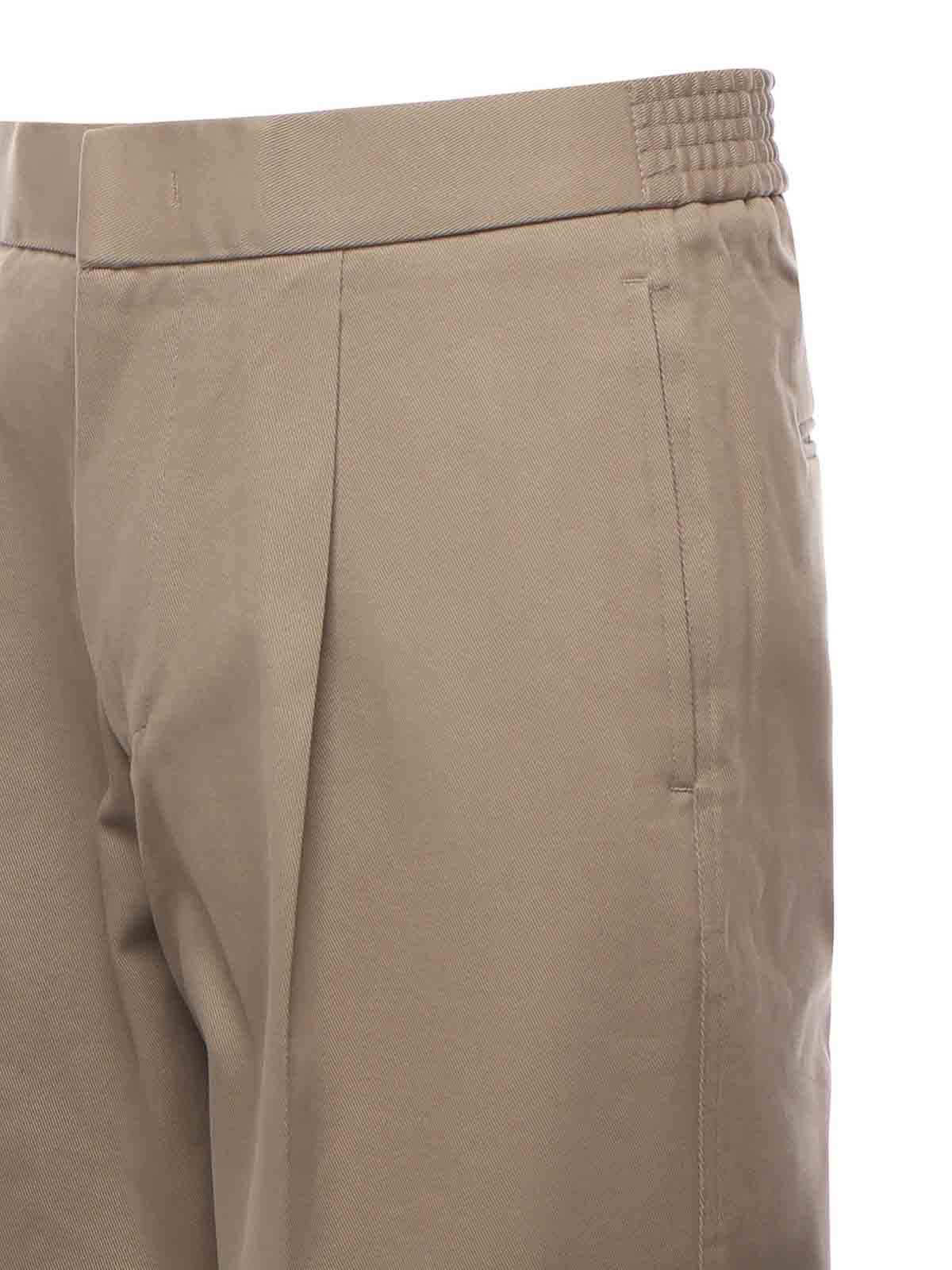 Cotton Trousers With Pleats PT005V2BEI (BONSAI / パンツ ) | BONSAI (ボンサイ)(1)